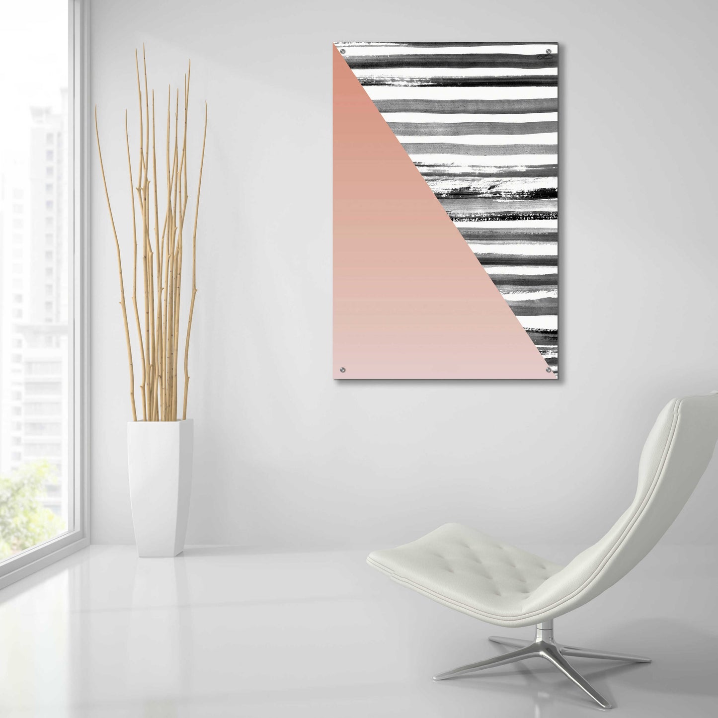 Epic Art 'Triangle 1' by Design Fabrikken, Acrylic Glass Wall Art,24x36