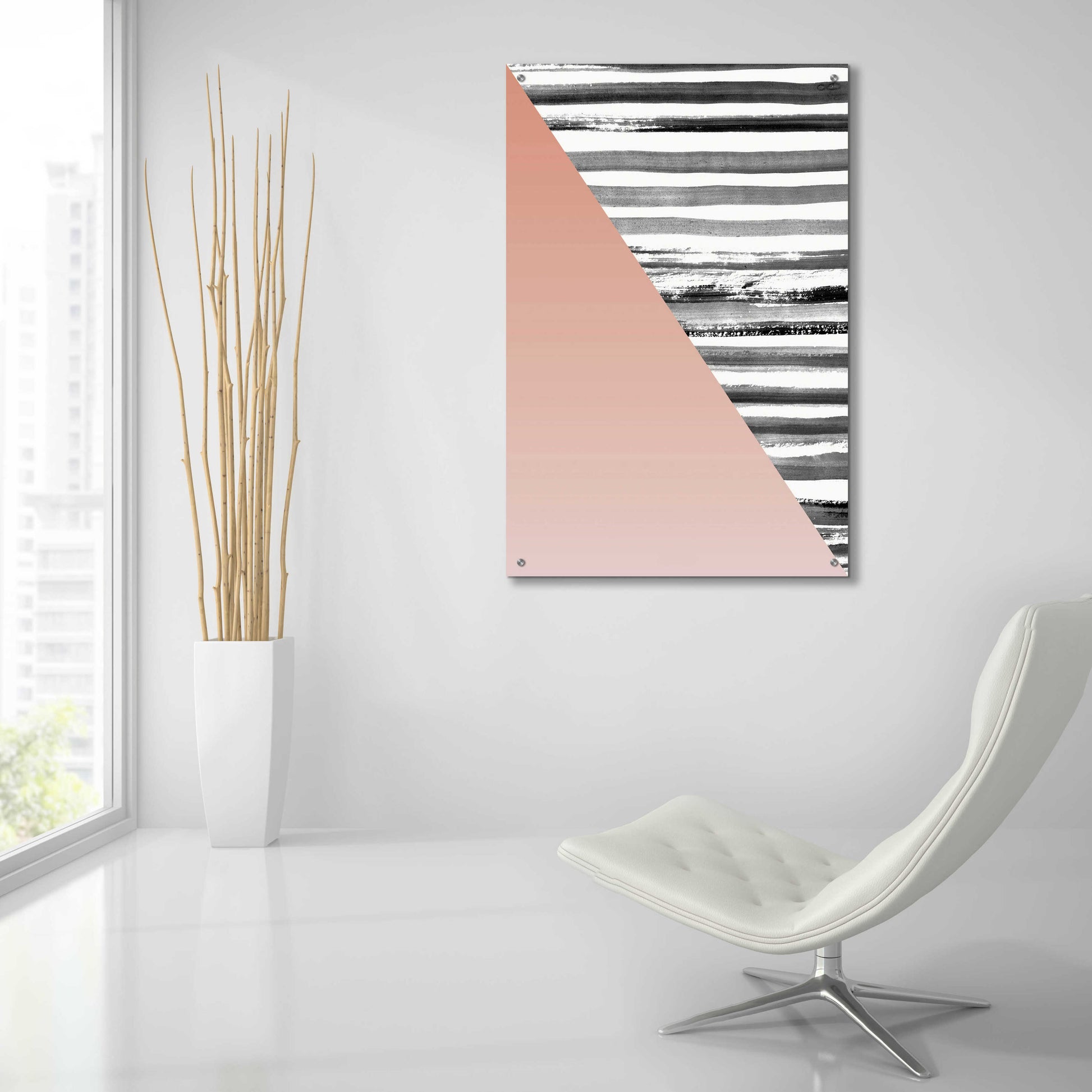 Epic Art 'Triangle 1' by Design Fabrikken, Acrylic Glass Wall Art,24x36