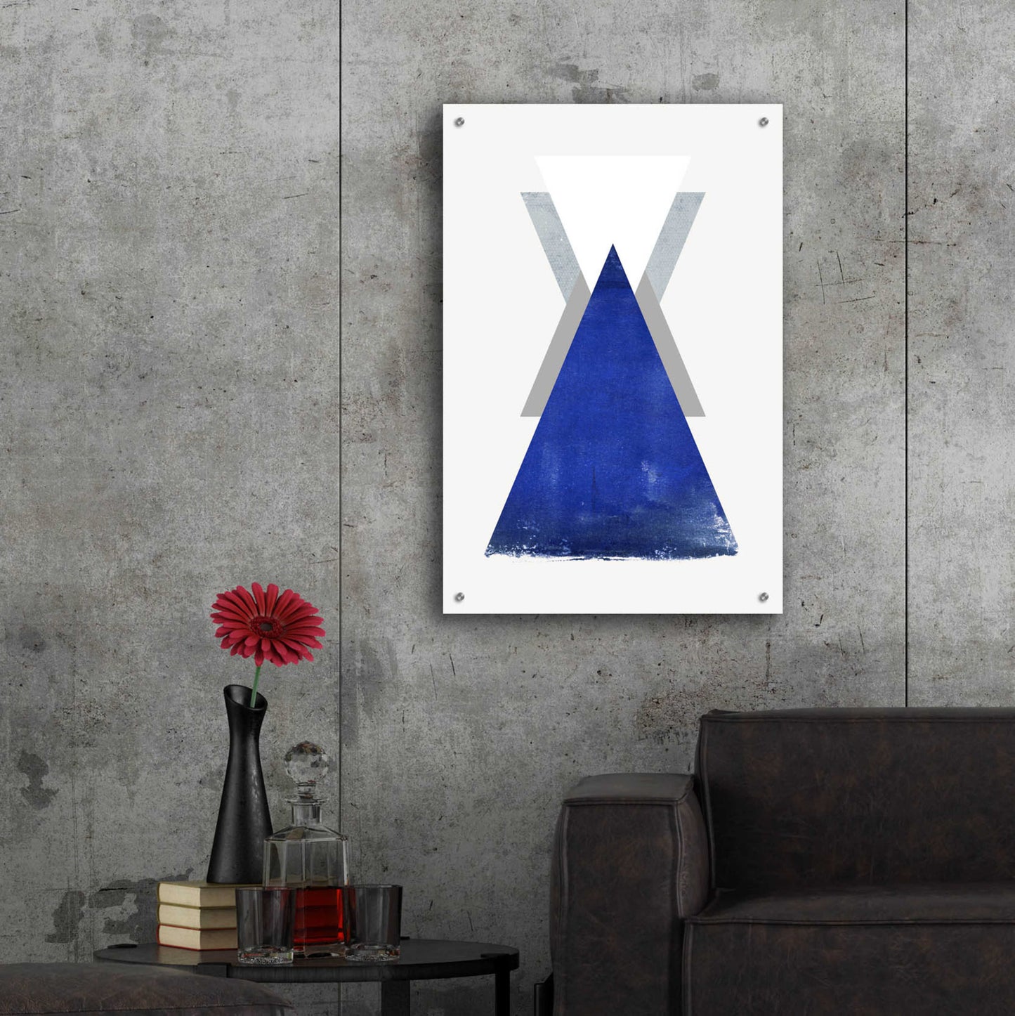 Epic Art 'Triangle 2' by Design Fabrikken, Acrylic Glass Wall Art,24x36