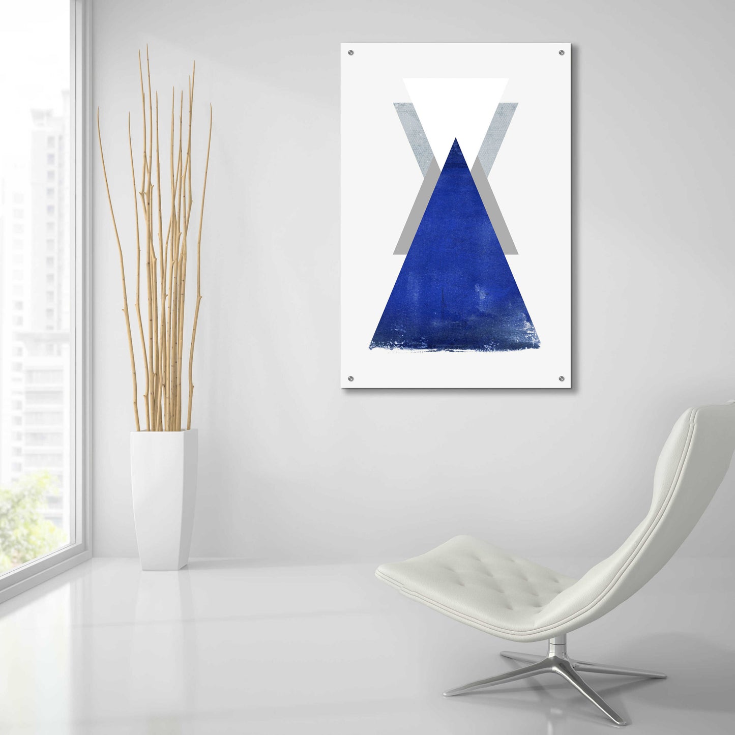 Epic Art 'Triangle 2' by Design Fabrikken, Acrylic Glass Wall Art,24x36