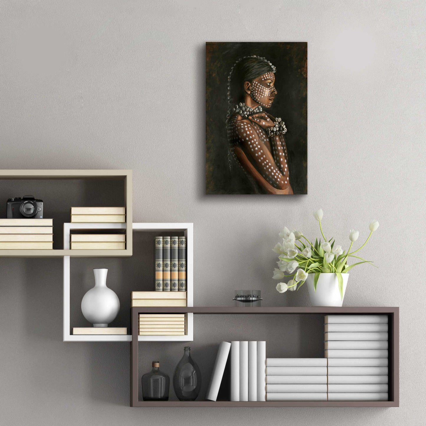 Epic Art 'Tribal Woman' by Design Fabrikken, Acrylic Glass Wall Art,16x24