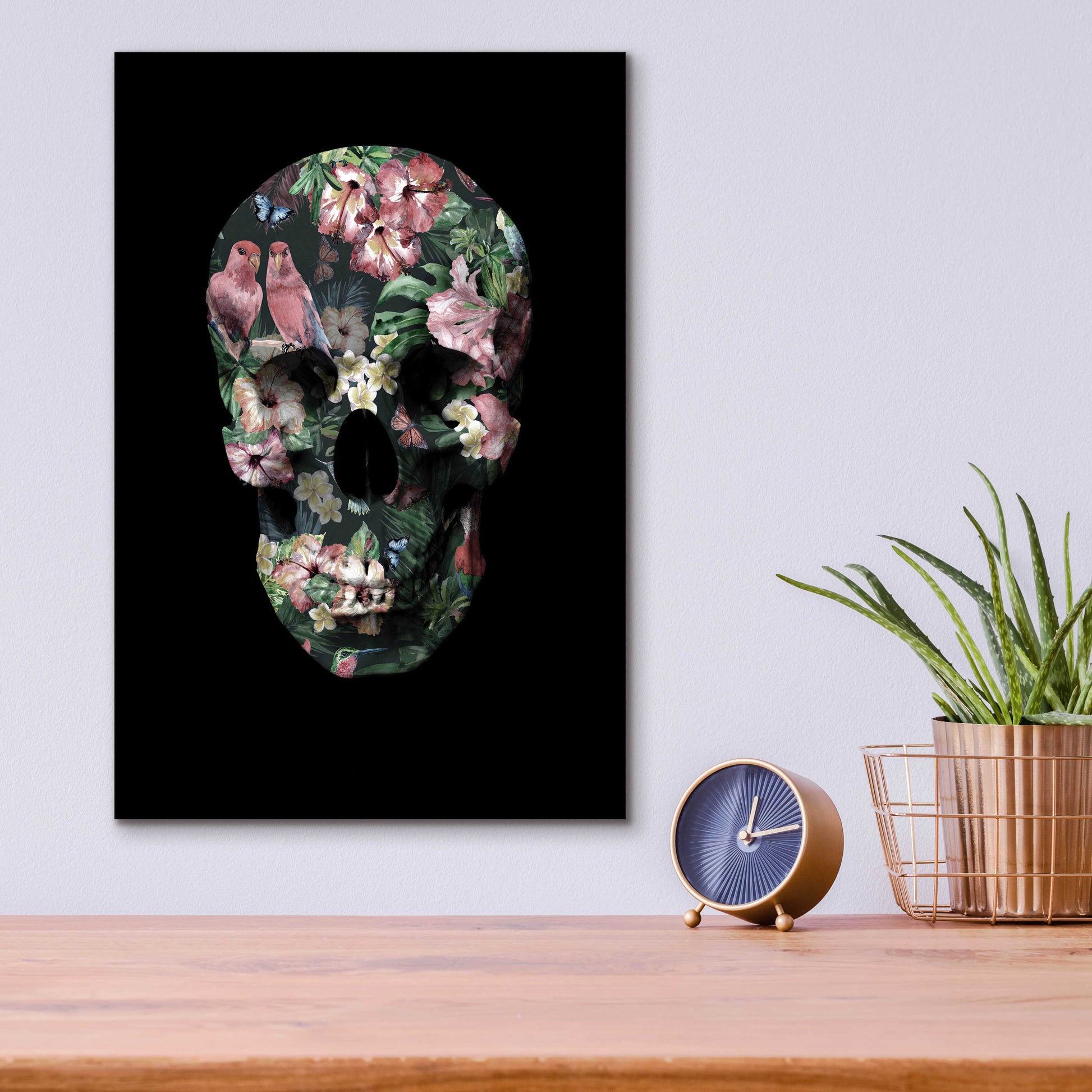 Epic Art 'Tropic Skull' by Design Fabrikken, Acrylic Glass Wall Art,12x16