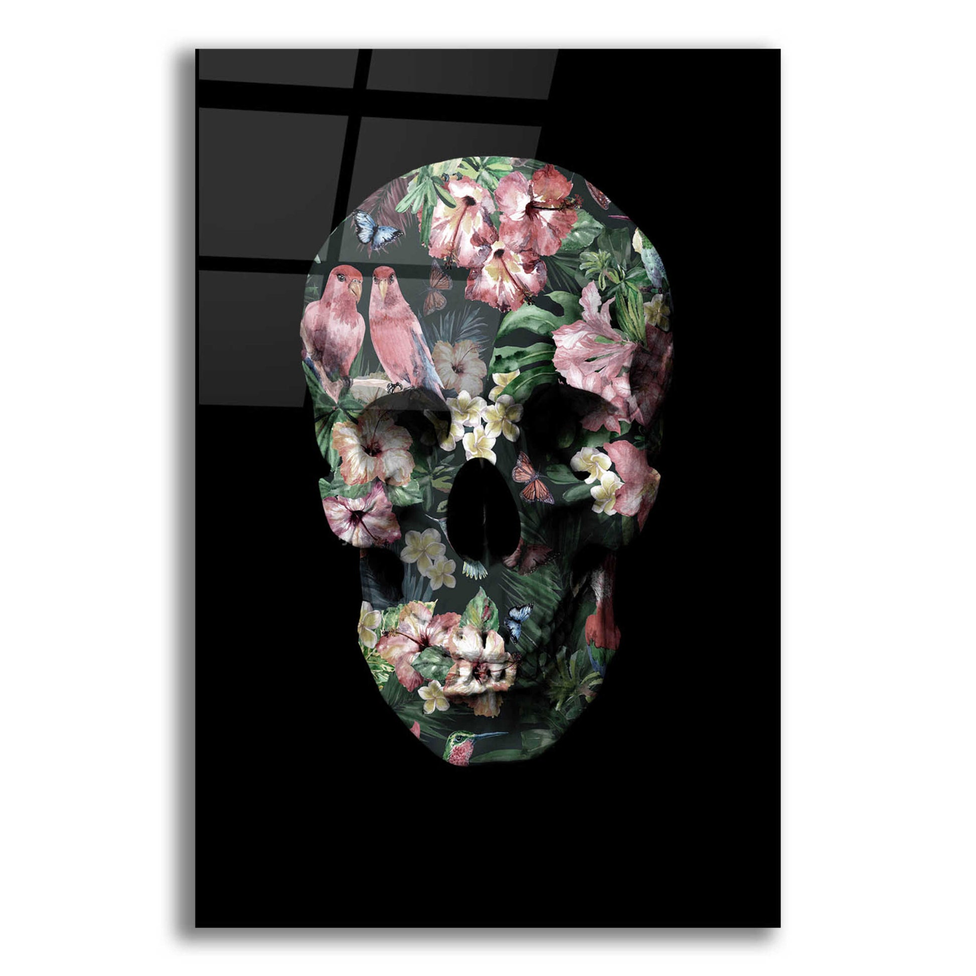 Epic Art 'Tropic Skull' by Design Fabrikken, Acrylic Glass Wall Art,12x16