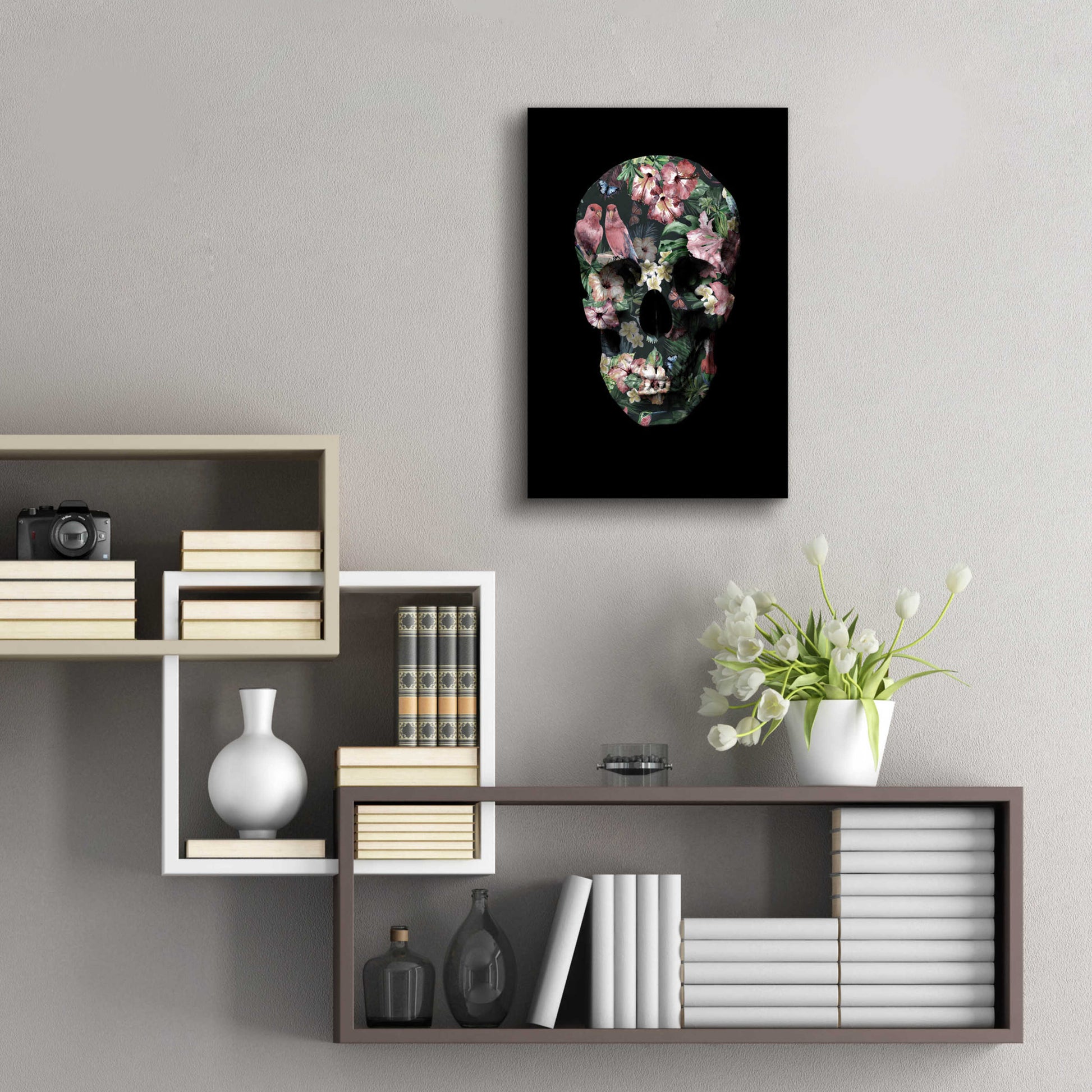 Epic Art 'Tropic Skull' by Design Fabrikken, Acrylic Glass Wall Art,16x24