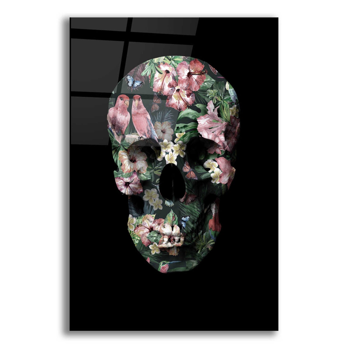 Epic Art 'Tropic Skull' by Design Fabrikken, Acrylic Glass Wall Art,16x24