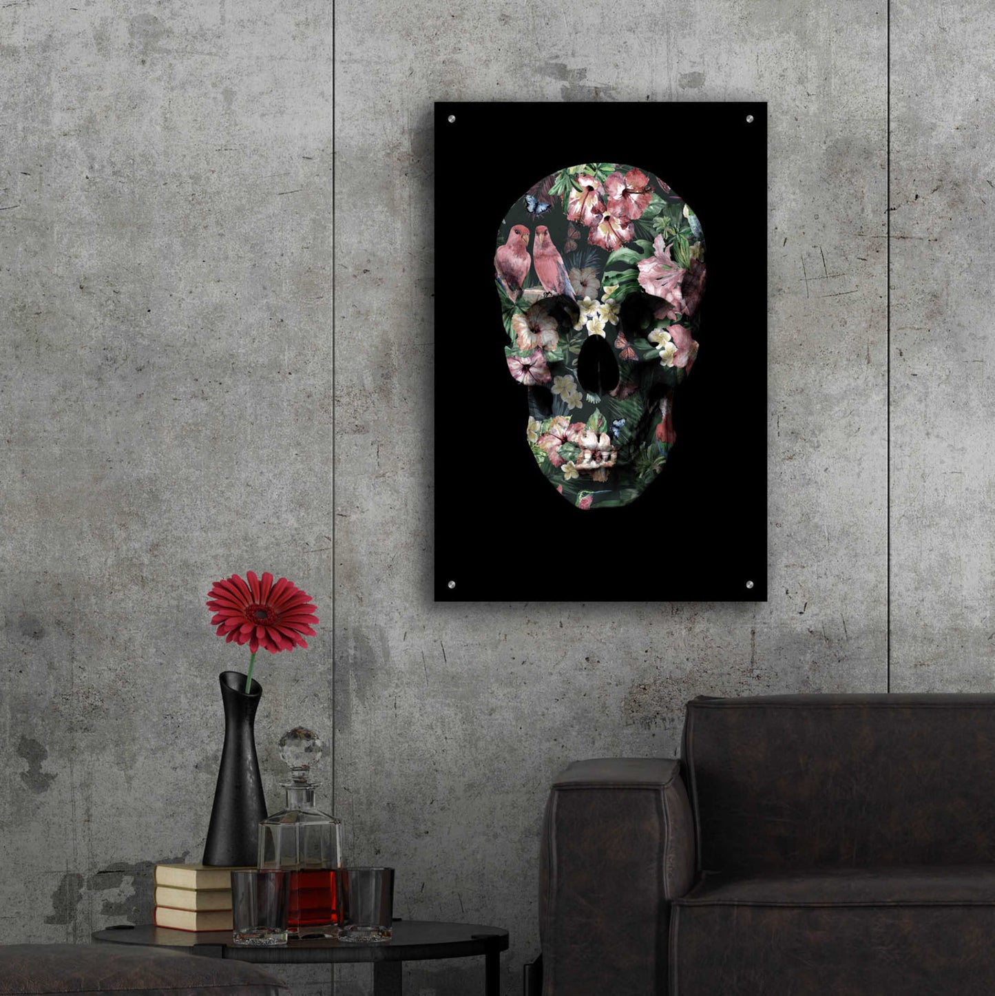 Epic Art 'Tropic Skull' by Design Fabrikken, Acrylic Glass Wall Art,24x36