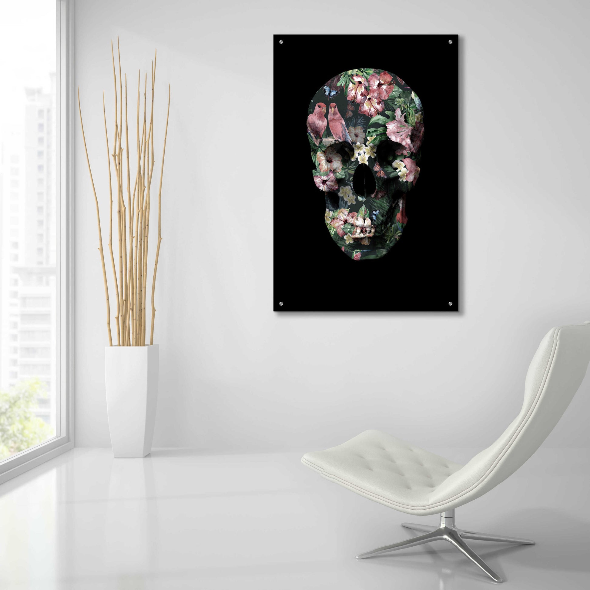 Epic Art 'Tropic Skull' by Design Fabrikken, Acrylic Glass Wall Art,24x36