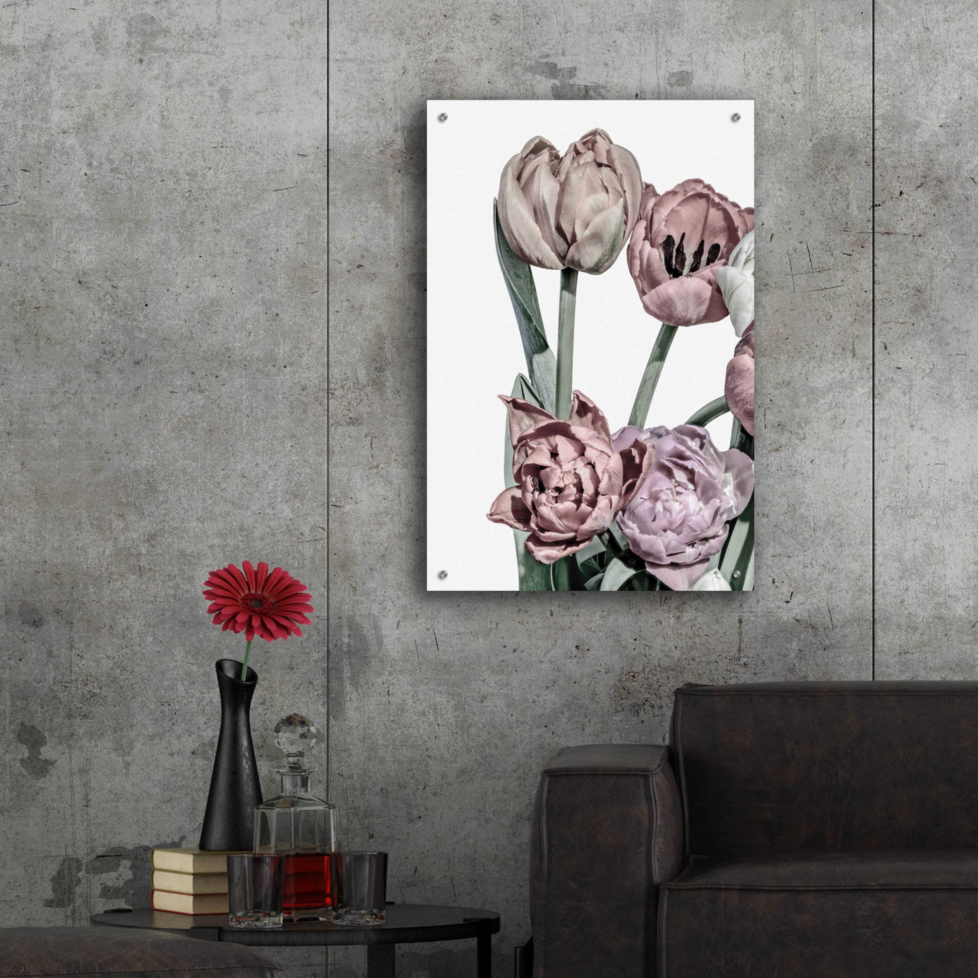 Epic Art 'Tulips Bright 2' by Design Fabrikken, Acrylic Glass Wall Art,24x36