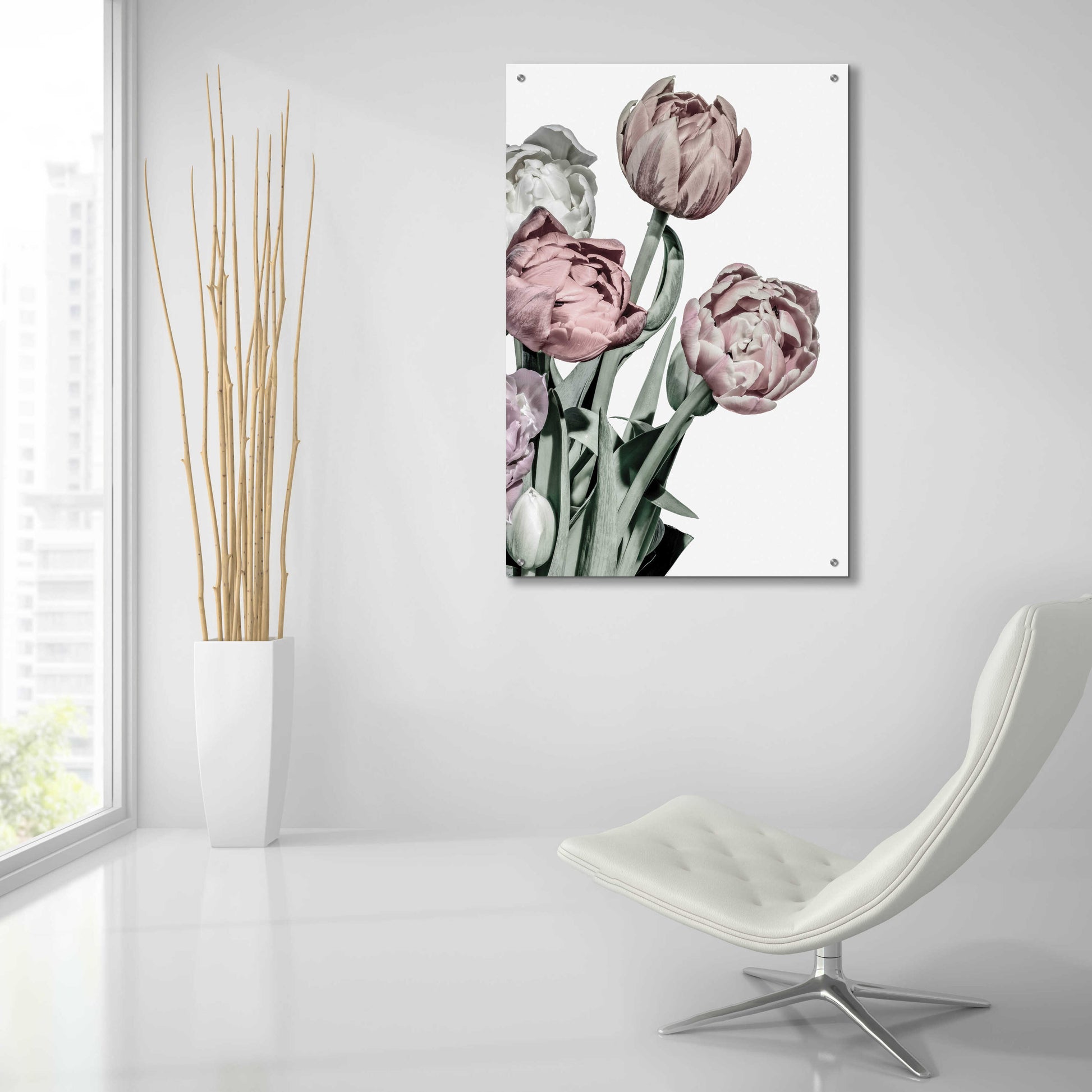 Epic Art 'Tulips Bright' by Design Fabrikken, Acrylic Glass Wall Art,24x36