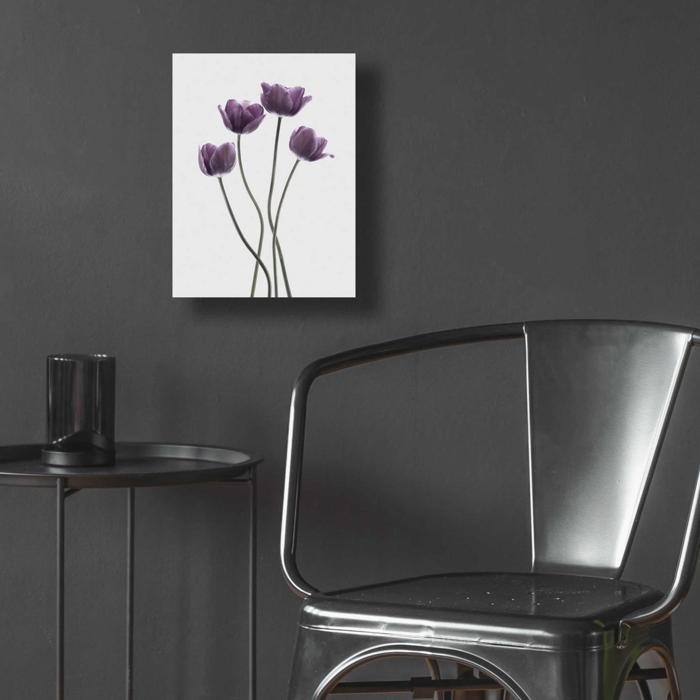 Epic Art 'Tulips Purple' by Design Fabrikken, Acrylic Glass Wall Art,12x16