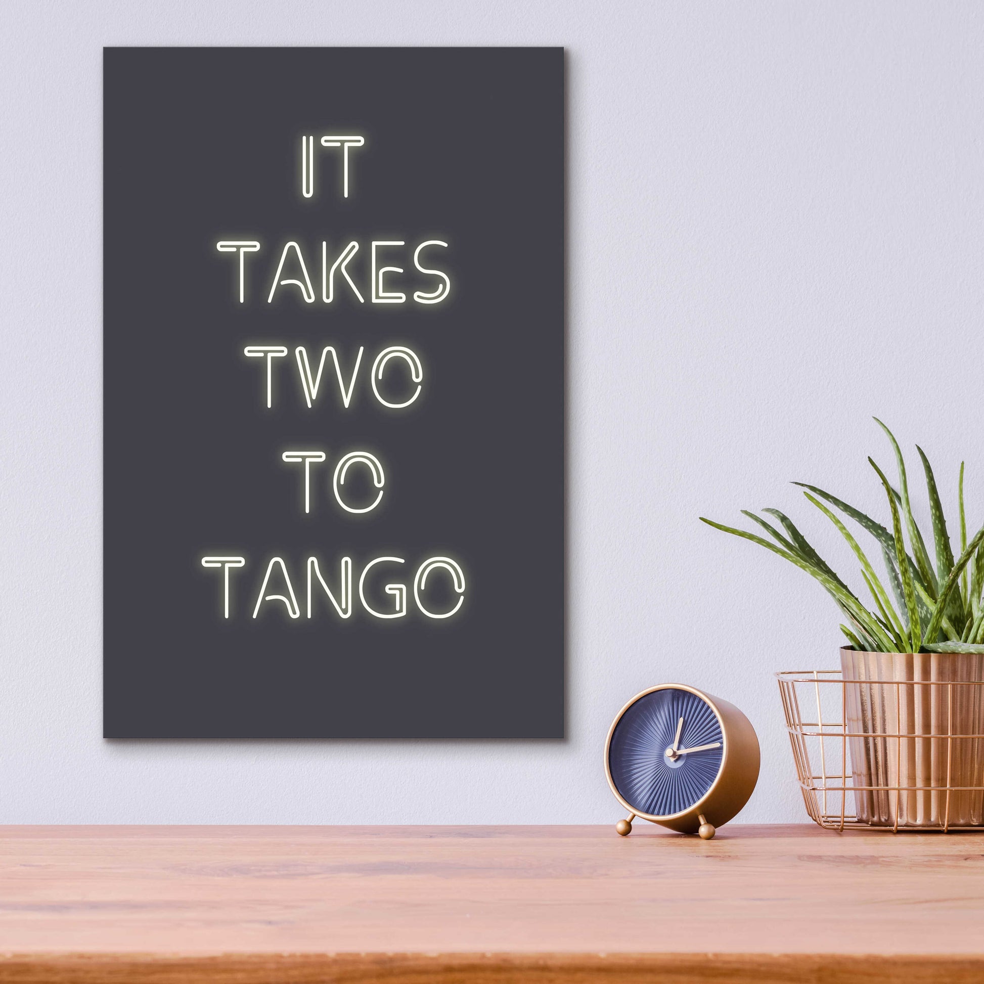 Epic Art 'Two to Tango' by Design Fabrikken, Acrylic Glass Wall Art,12x16