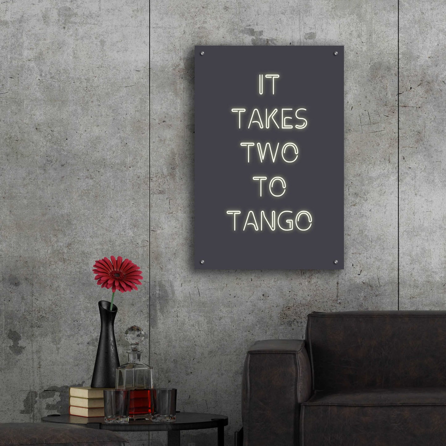 Epic Art 'Two to Tango' by Design Fabrikken, Acrylic Glass Wall Art,24x36