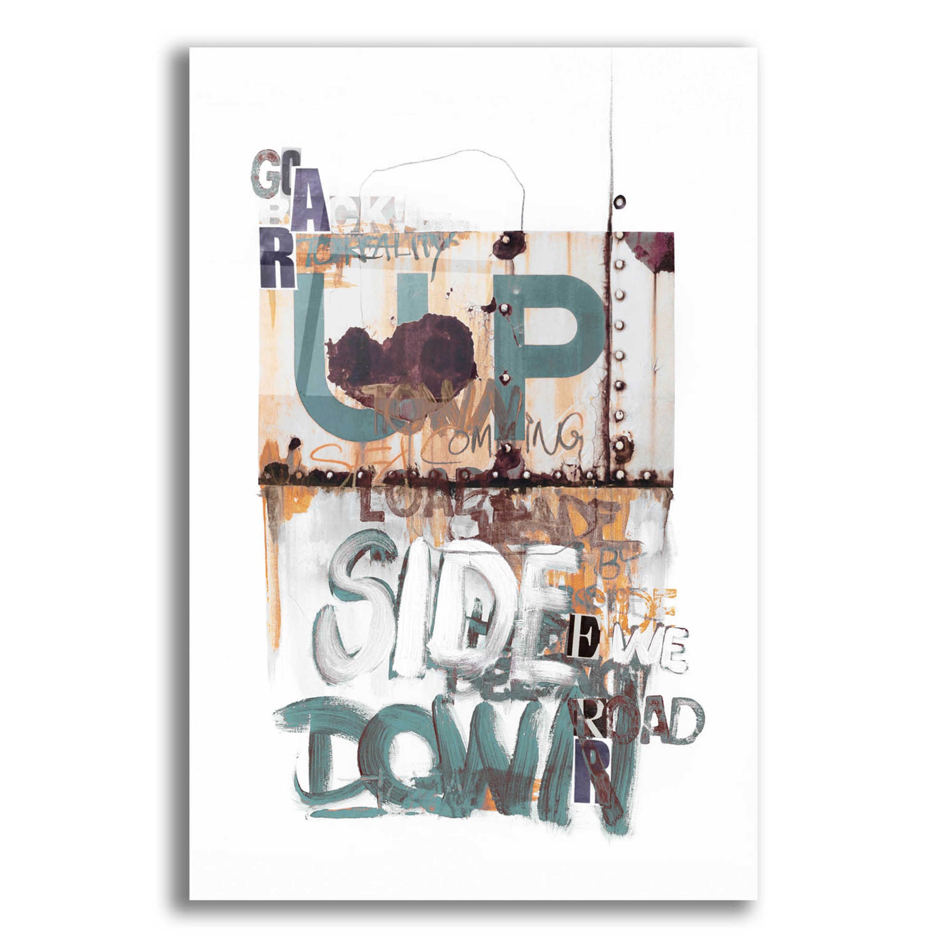 Epic Art 'Up Side Down 2' by Design Fabrikken, Acrylic Glass Wall Art,12x16