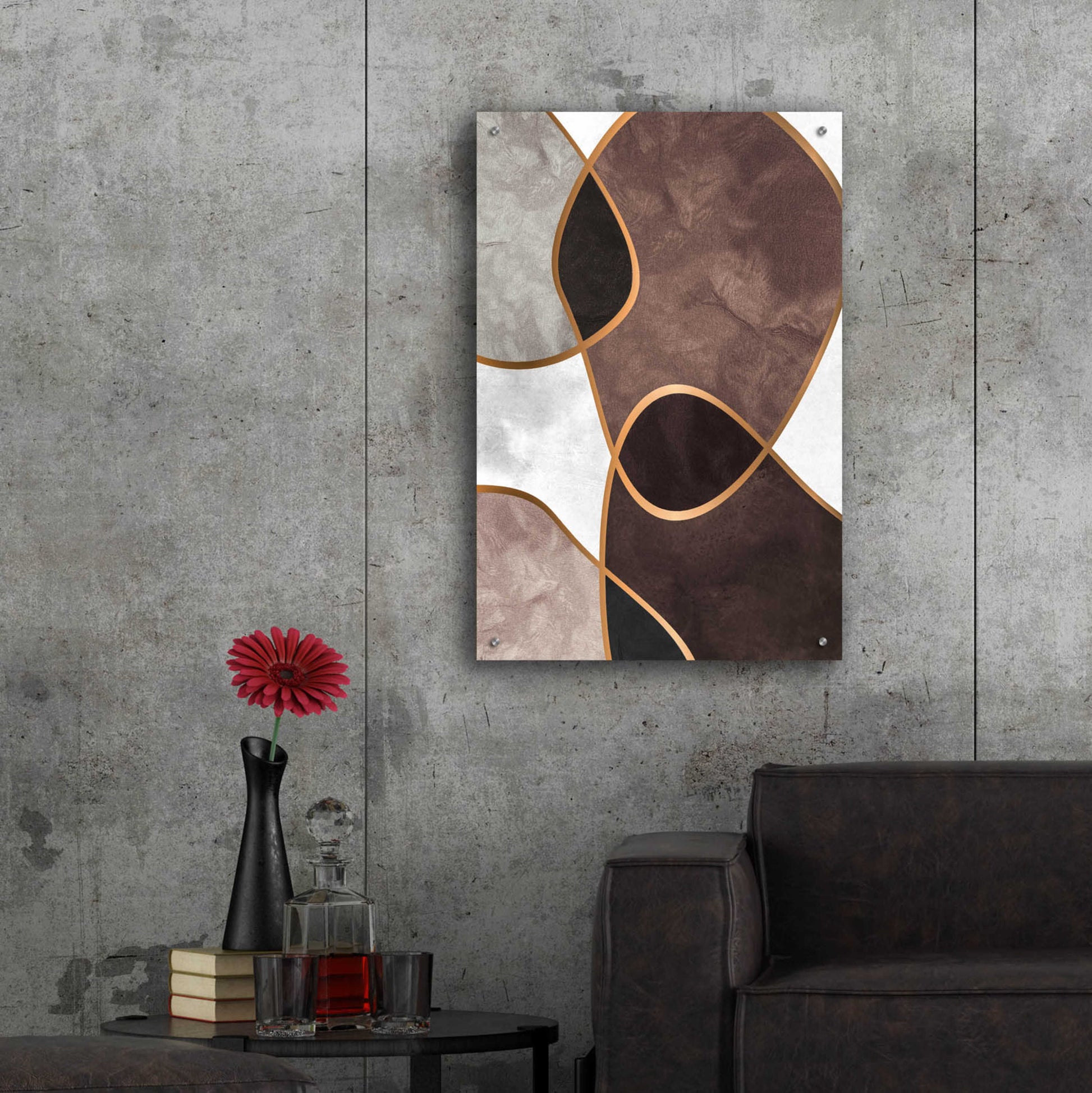 Epic Art 'Velvet Shapes 3' by Design Fabrikken, Acrylic Glass Wall Art,24x36