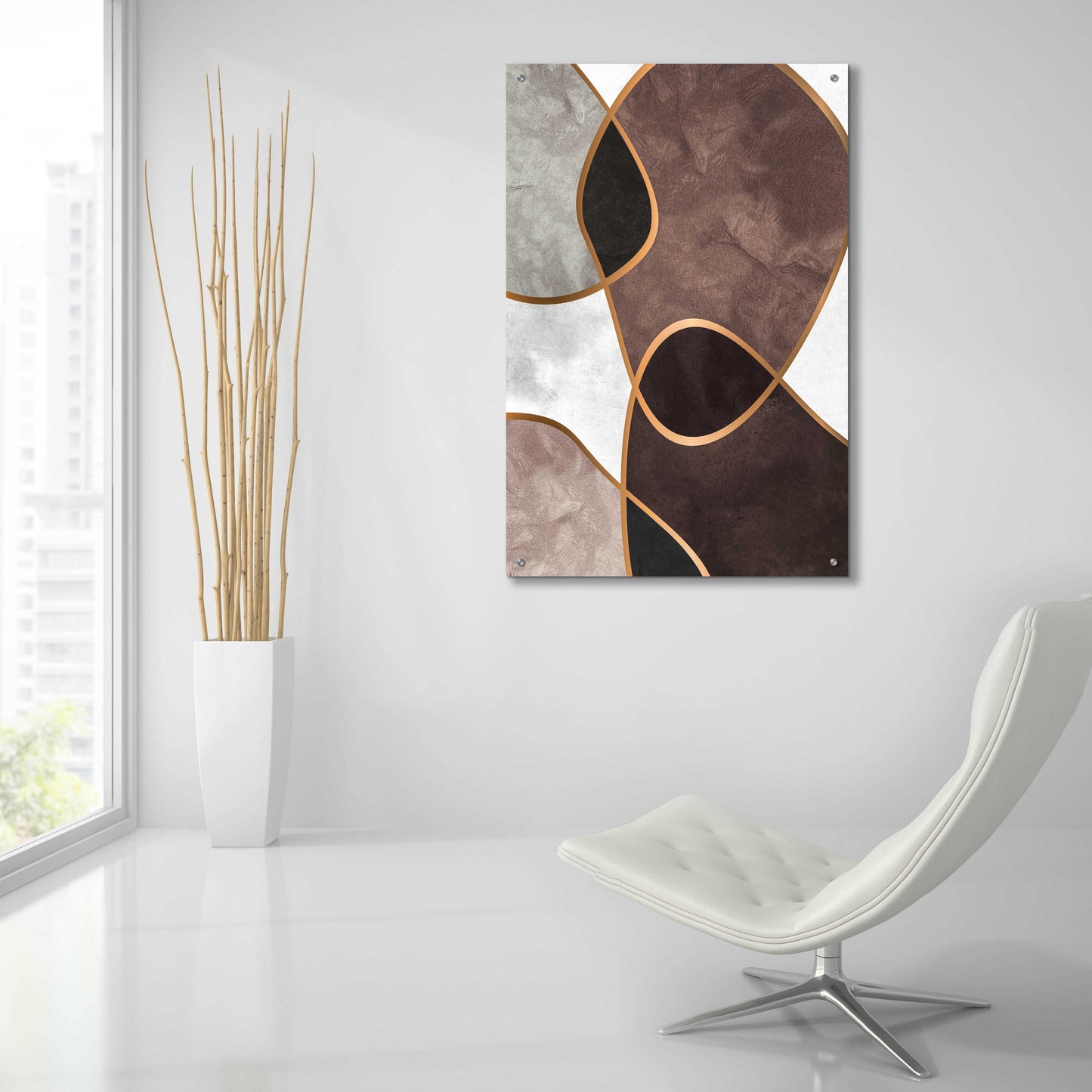 Epic Art 'Velvet Shapes 3' by Design Fabrikken, Acrylic Glass Wall Art,24x36