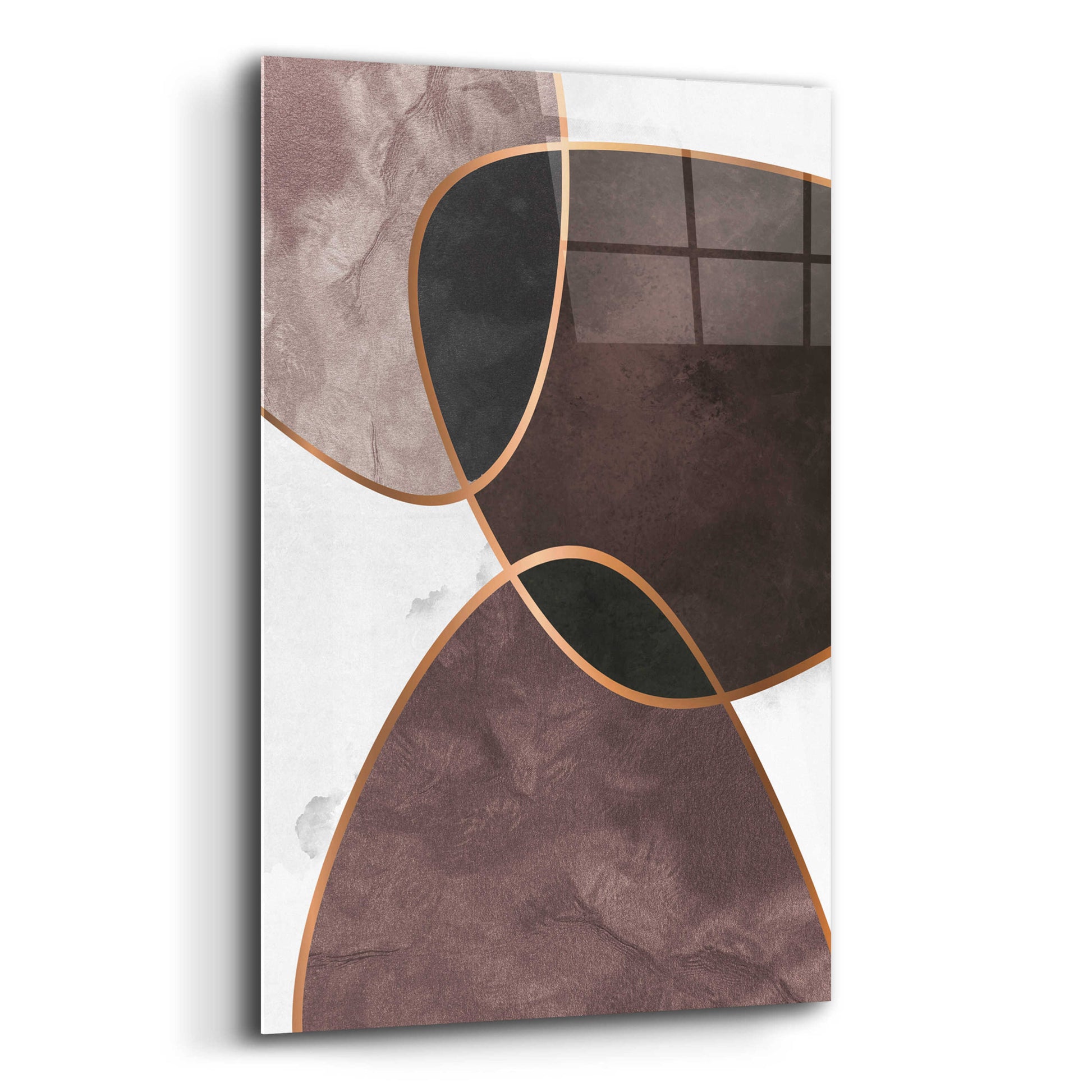 Epic Art 'Velvet Shapes 4' by Design Fabrikken, Acrylic Glass Wall Art,12x16