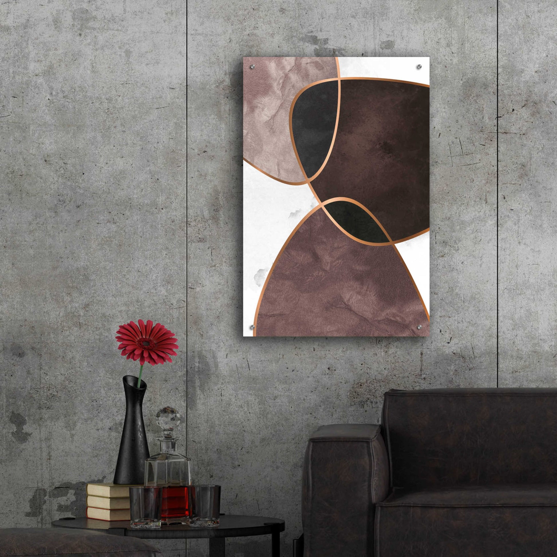 Epic Art 'Velvet Shapes 4' by Design Fabrikken, Acrylic Glass Wall Art,24x36