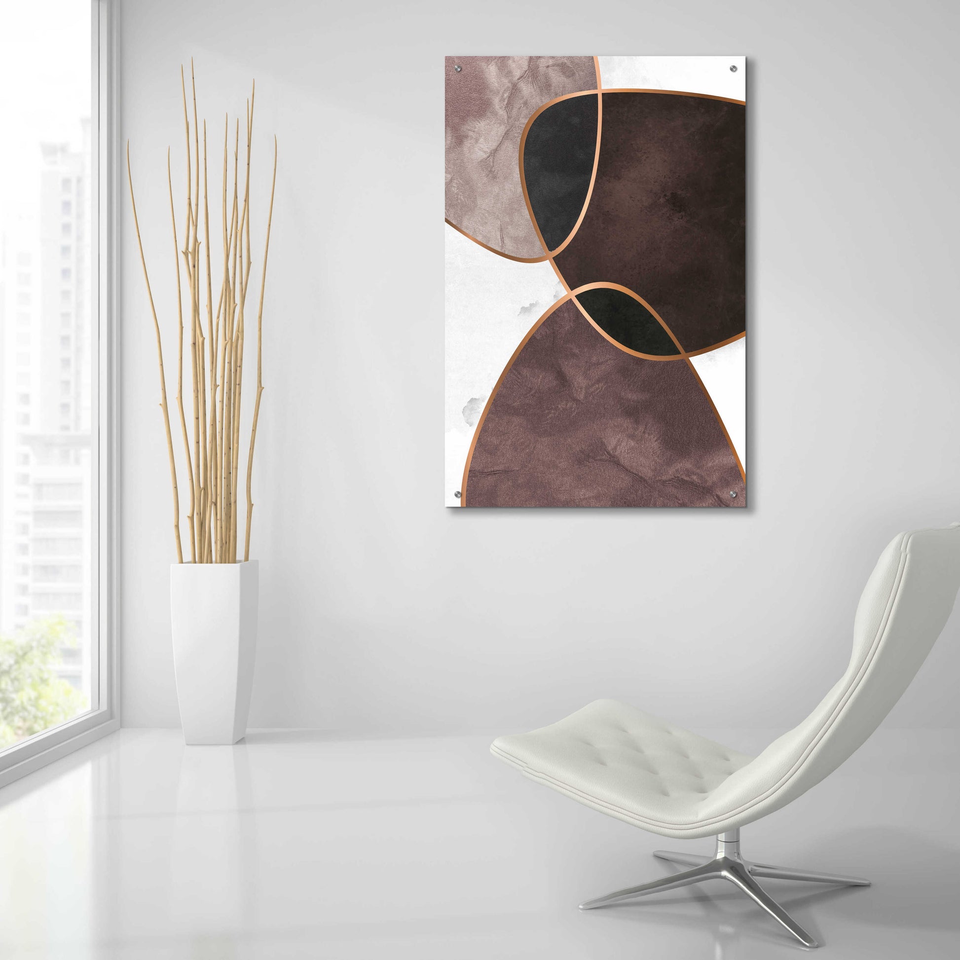 Epic Art 'Velvet Shapes 4' by Design Fabrikken, Acrylic Glass Wall Art,24x36