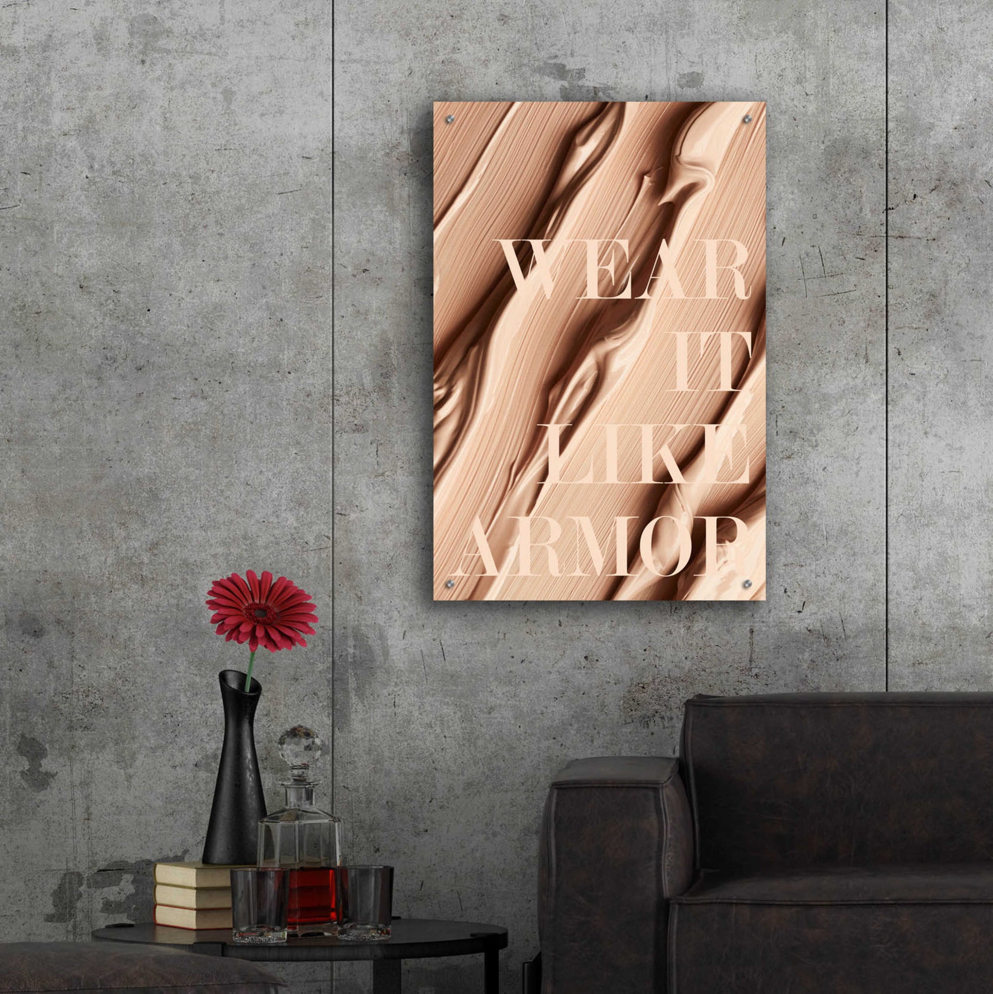 Epic Art 'Wear it like Armor' by Design Fabrikken, Acrylic Glass Wall Art,24x36