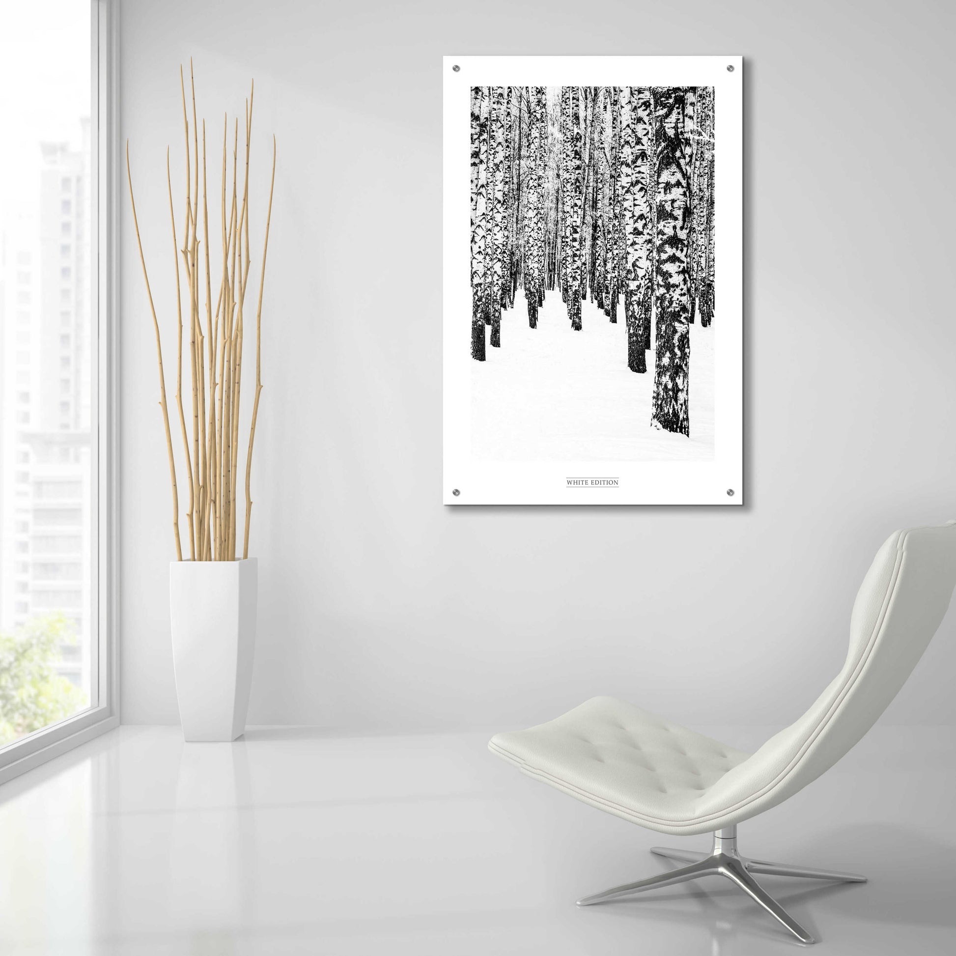 Epic Art 'White Edition 2' by Design Fabrikken, Acrylic Glass Wall Art,24x36