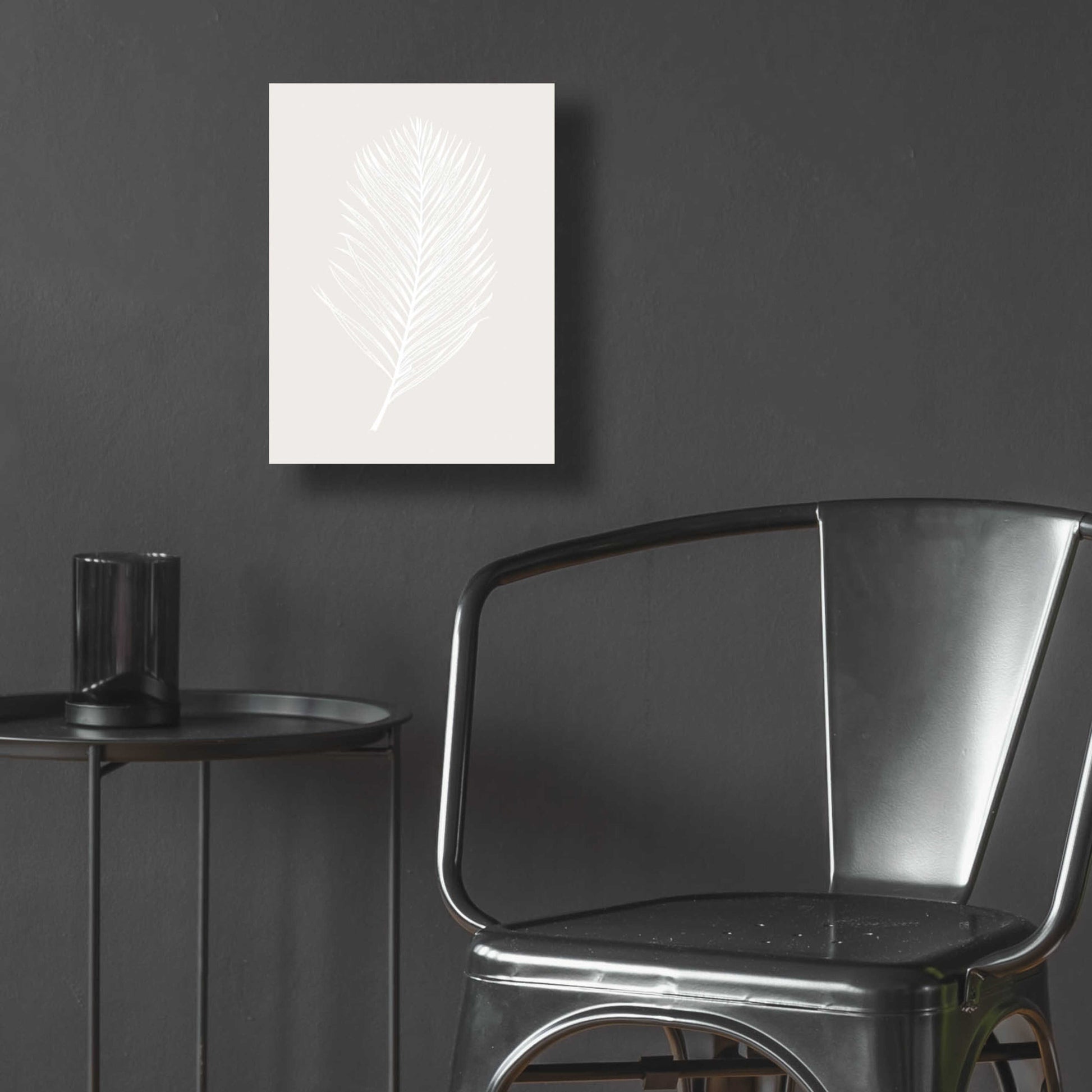 Epic Art 'White Leaf' by Design Fabrikken, Acrylic Glass Wall Art,12x16