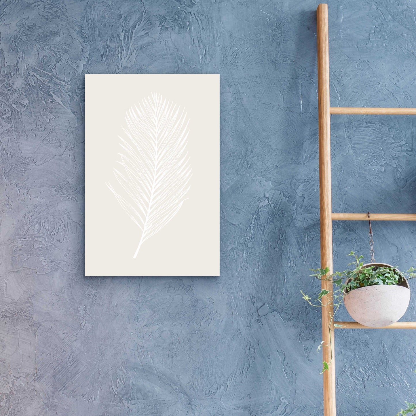 Epic Art 'White Leaf' by Design Fabrikken, Acrylic Glass Wall Art,16x24