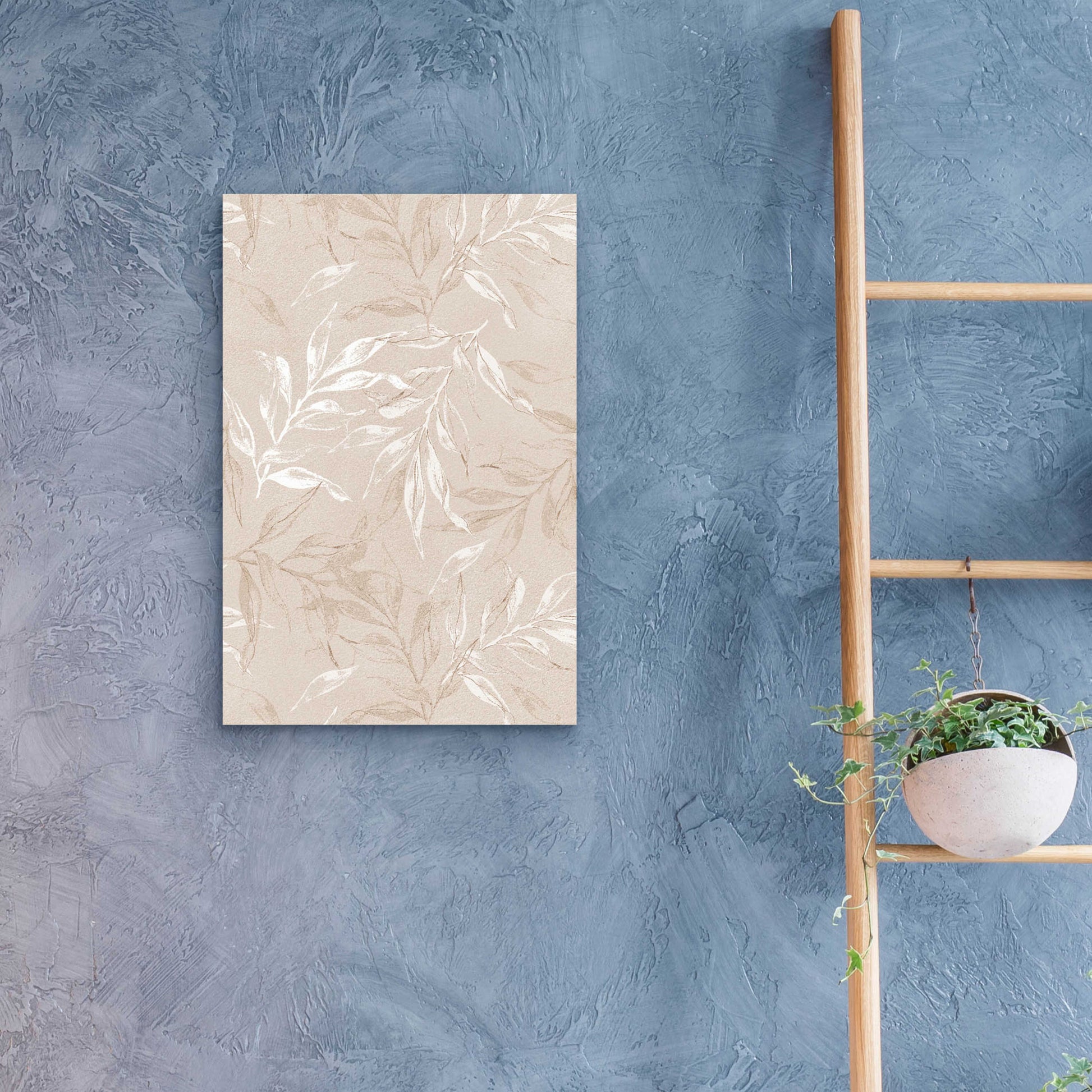 Epic Art 'White Leaves 1' by Design Fabrikken, Acrylic Glass Wall Art,16x24