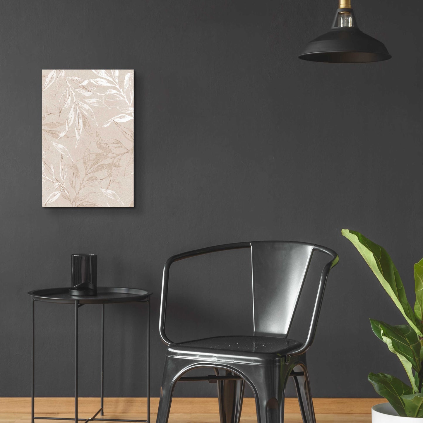 Epic Art 'White Leaves 2' by Design Fabrikken, Acrylic Glass Wall Art,16x24