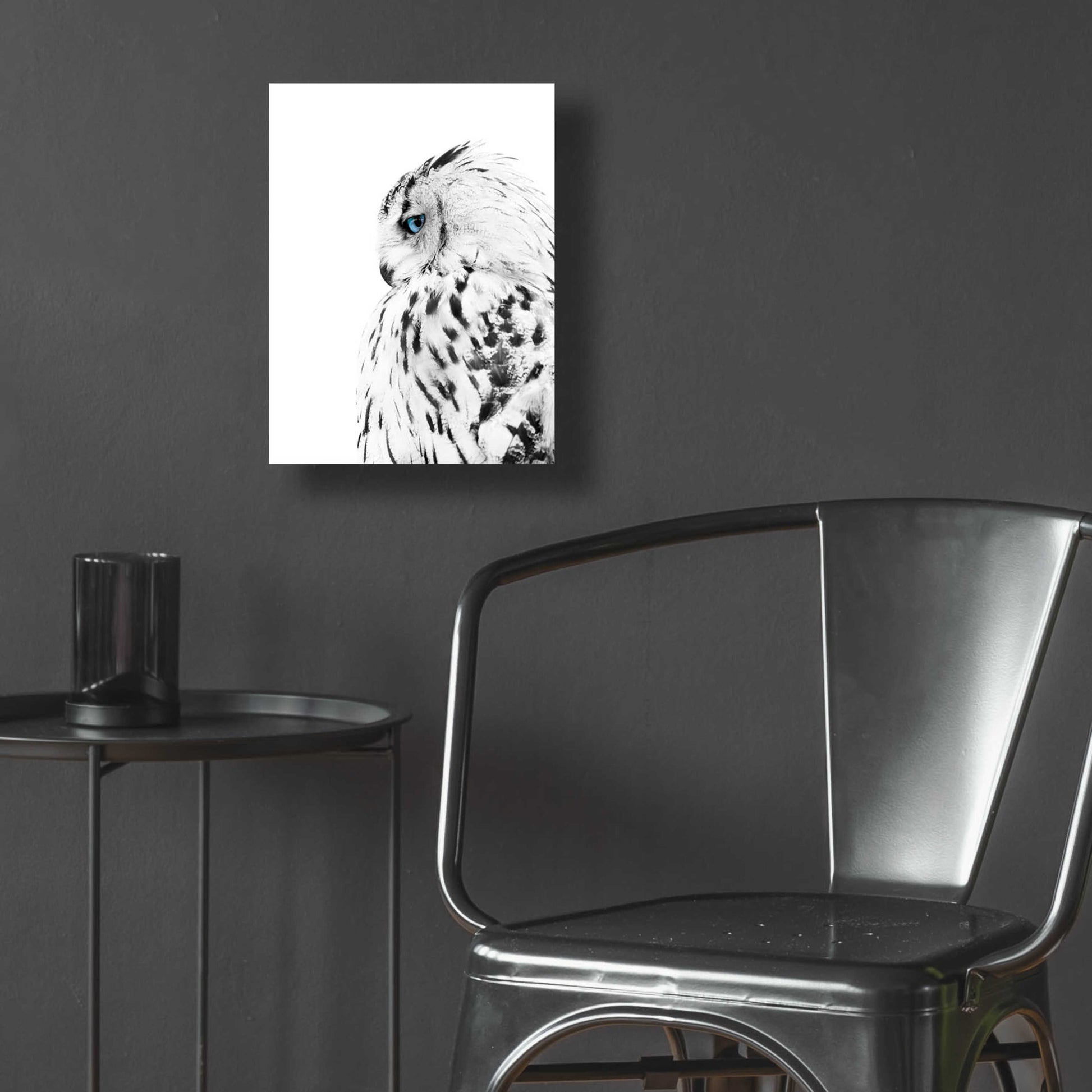 Epic Art 'White Owl' by Design Fabrikken, Acrylic Glass Wall Art,12x16