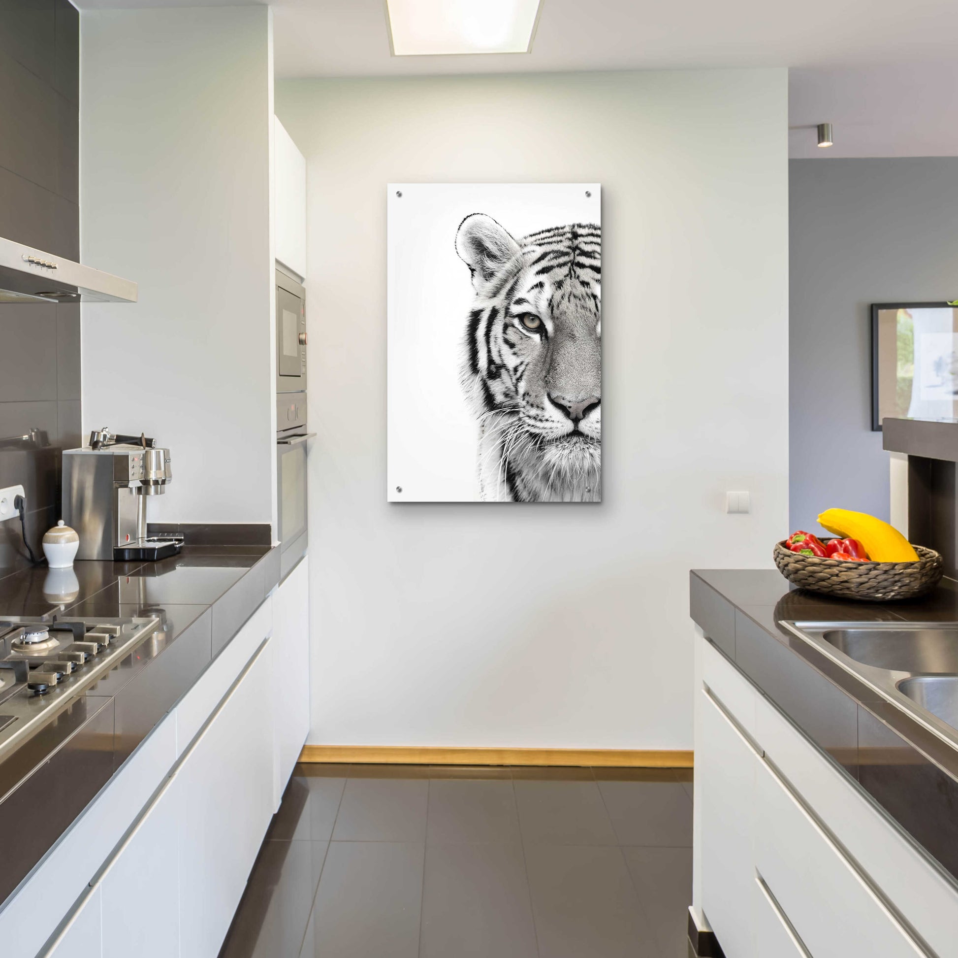 Epic Art 'White Tiger' by Design Fabrikken, Acrylic Glass Wall Art,24x36