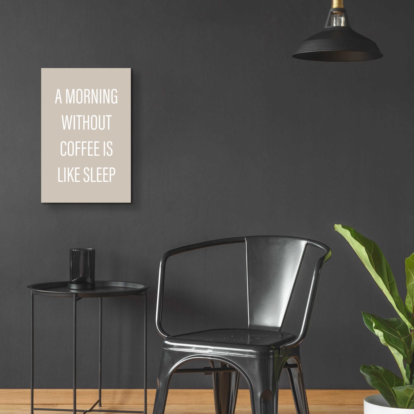 Epic Art 'Without Coffee' by Design Fabrikken, Acrylic Glass Wall Art,16x24