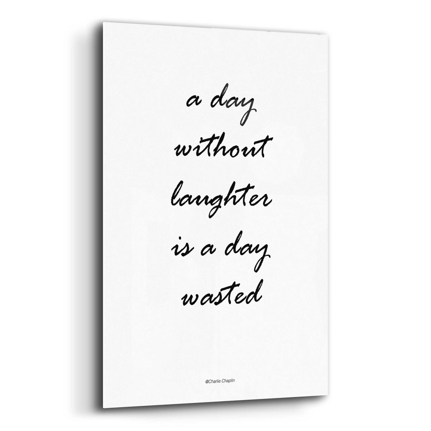 Epic Art 'Without Laughter' by Design Fabrikken, Acrylic Glass Wall Art,12x16