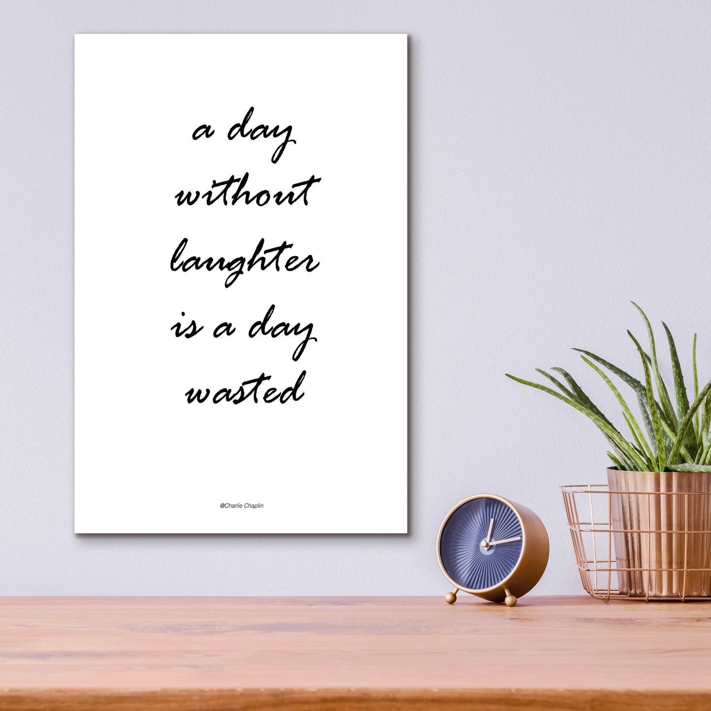 Epic Art 'Without Laughter' by Design Fabrikken, Acrylic Glass Wall Art,12x16