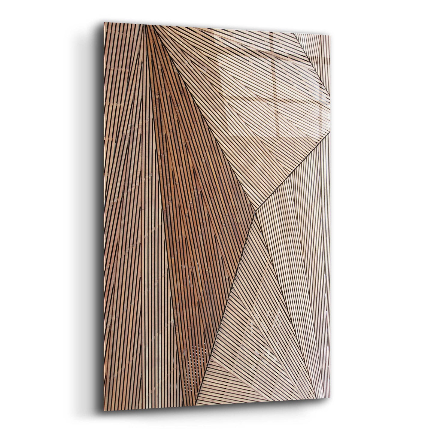 Epic Art 'Wooden Structure' by Design Fabrikken, Acrylic Glass Wall Art,12x16