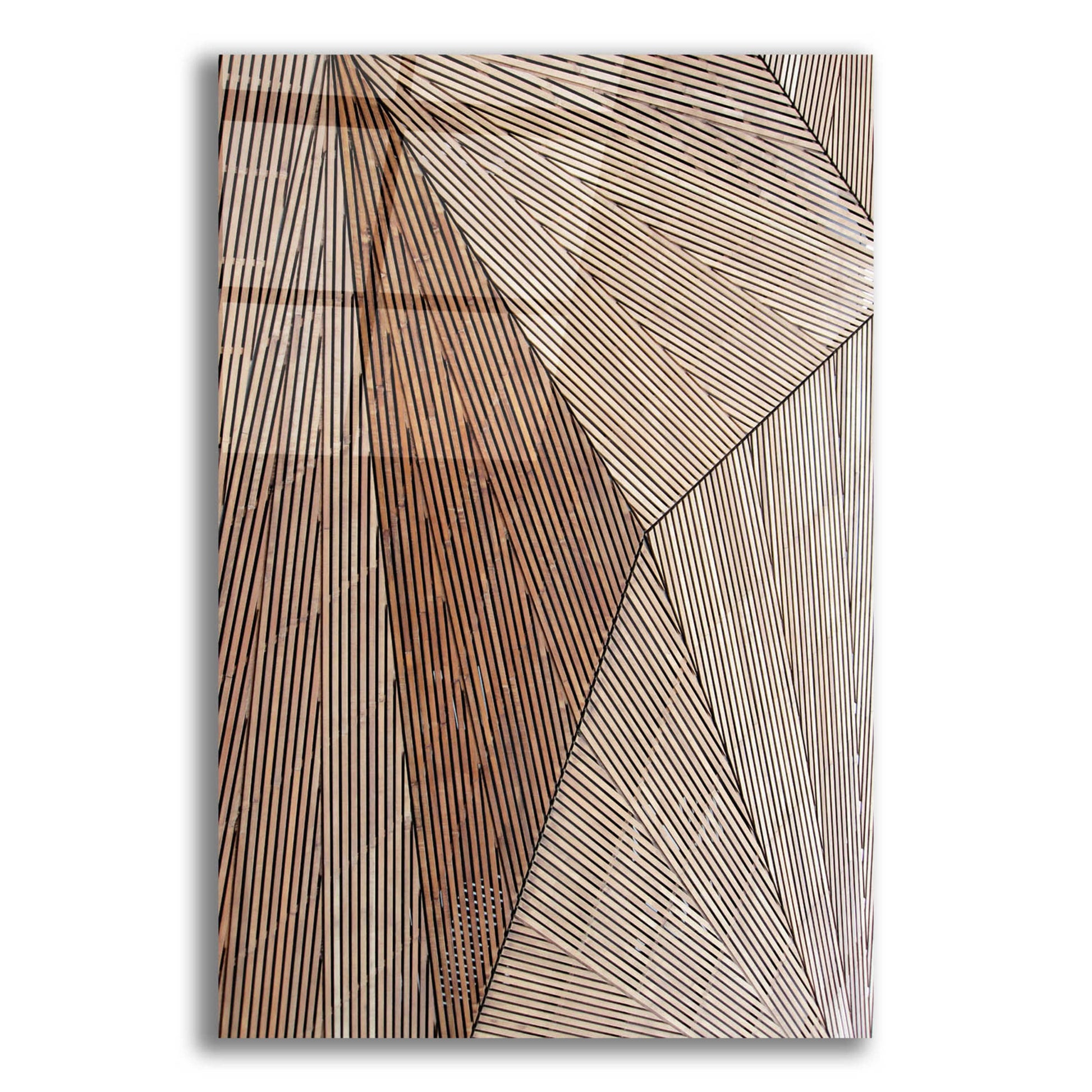 Epic Art 'Wooden Structure' by Design Fabrikken, Acrylic Glass Wall Art,12x16