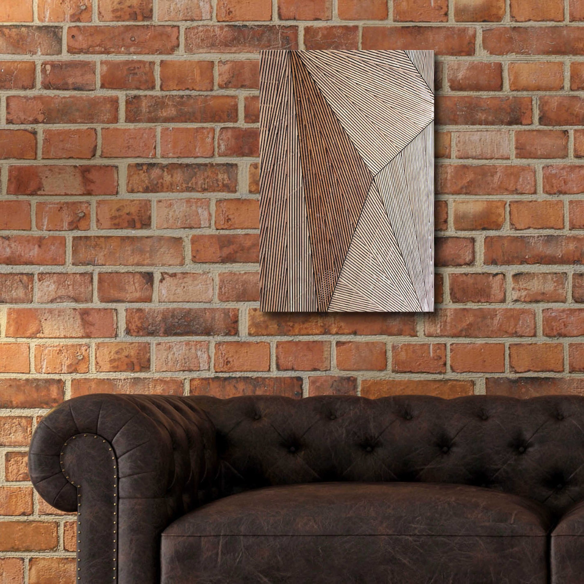 Epic Art 'Wooden Structure' by Design Fabrikken, Acrylic Glass Wall Art,16x24