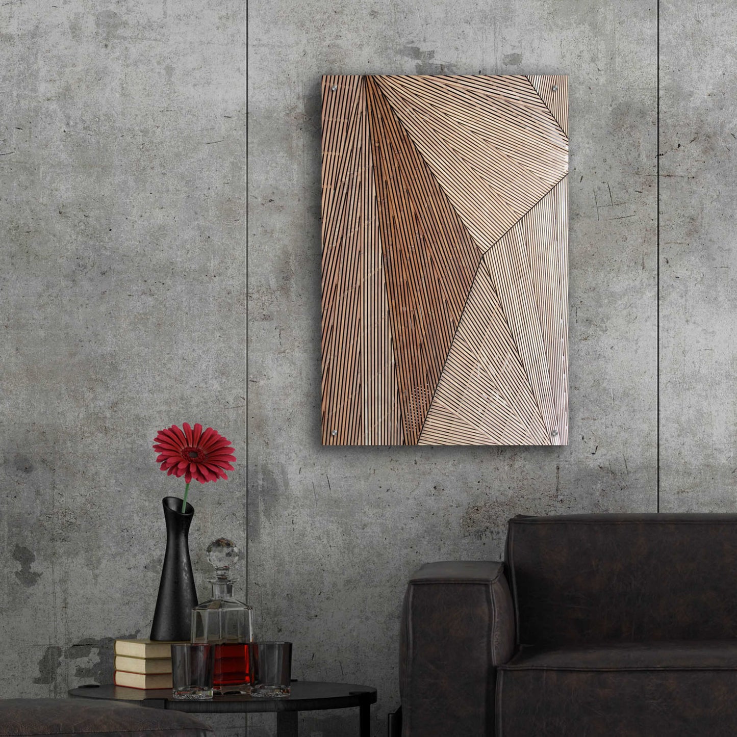 Epic Art 'Wooden Structure' by Design Fabrikken, Acrylic Glass Wall Art,24x36