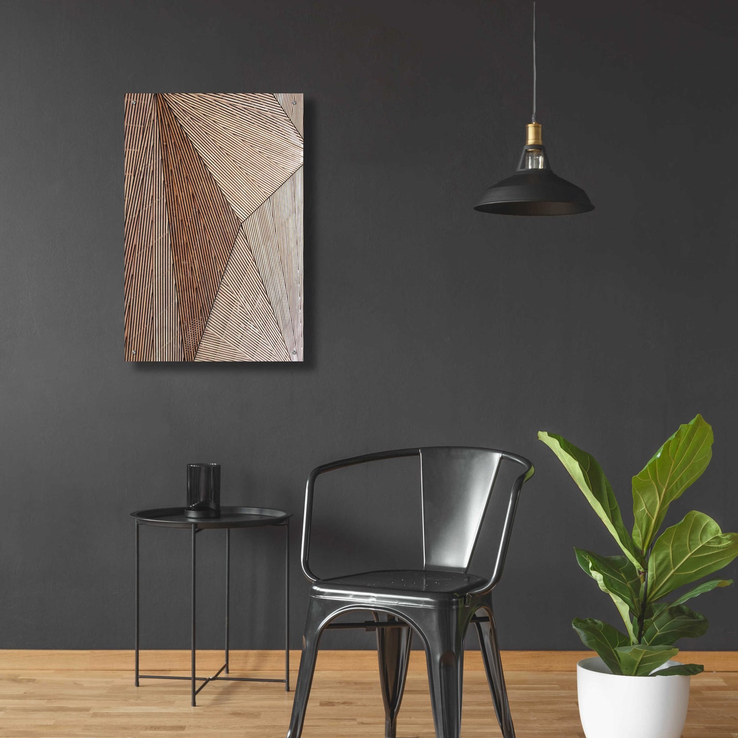 Epic Art 'Wooden Structure' by Design Fabrikken, Acrylic Glass Wall Art,24x36