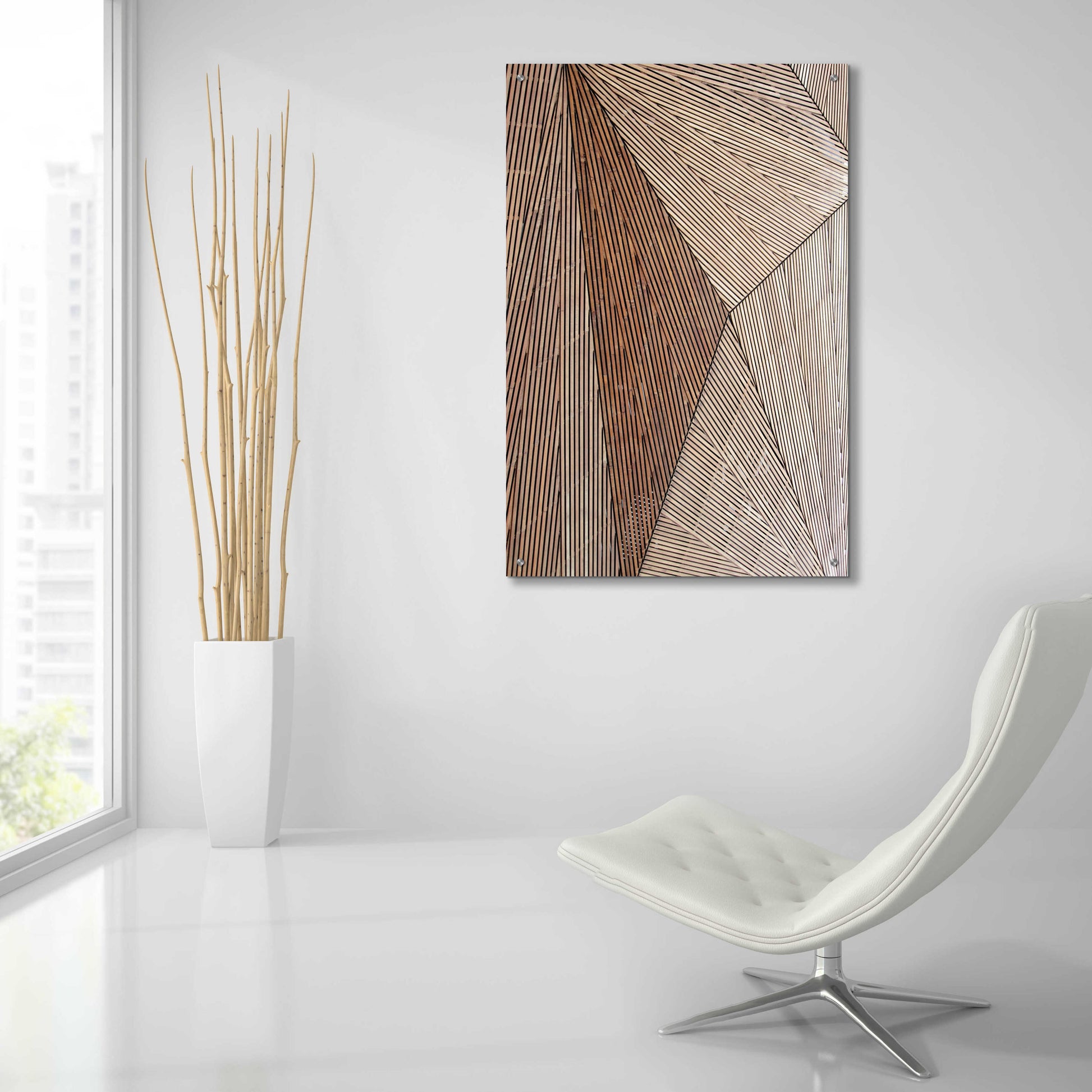 Epic Art 'Wooden Structure' by Design Fabrikken, Acrylic Glass Wall Art,24x36