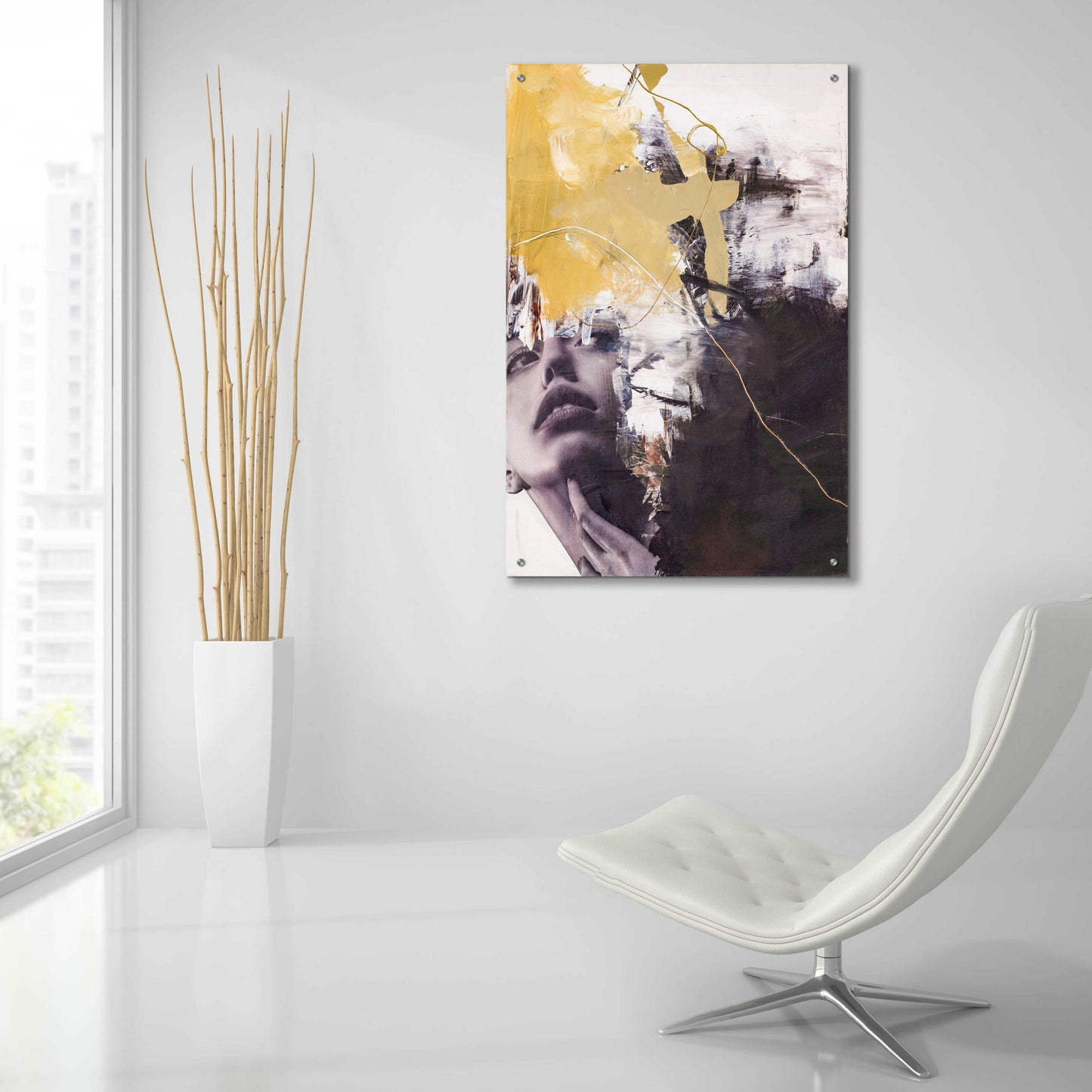 Epic Art 'Yellow Era 2' by Design Fabrikken, Acrylic Glass Wall Art,24x36