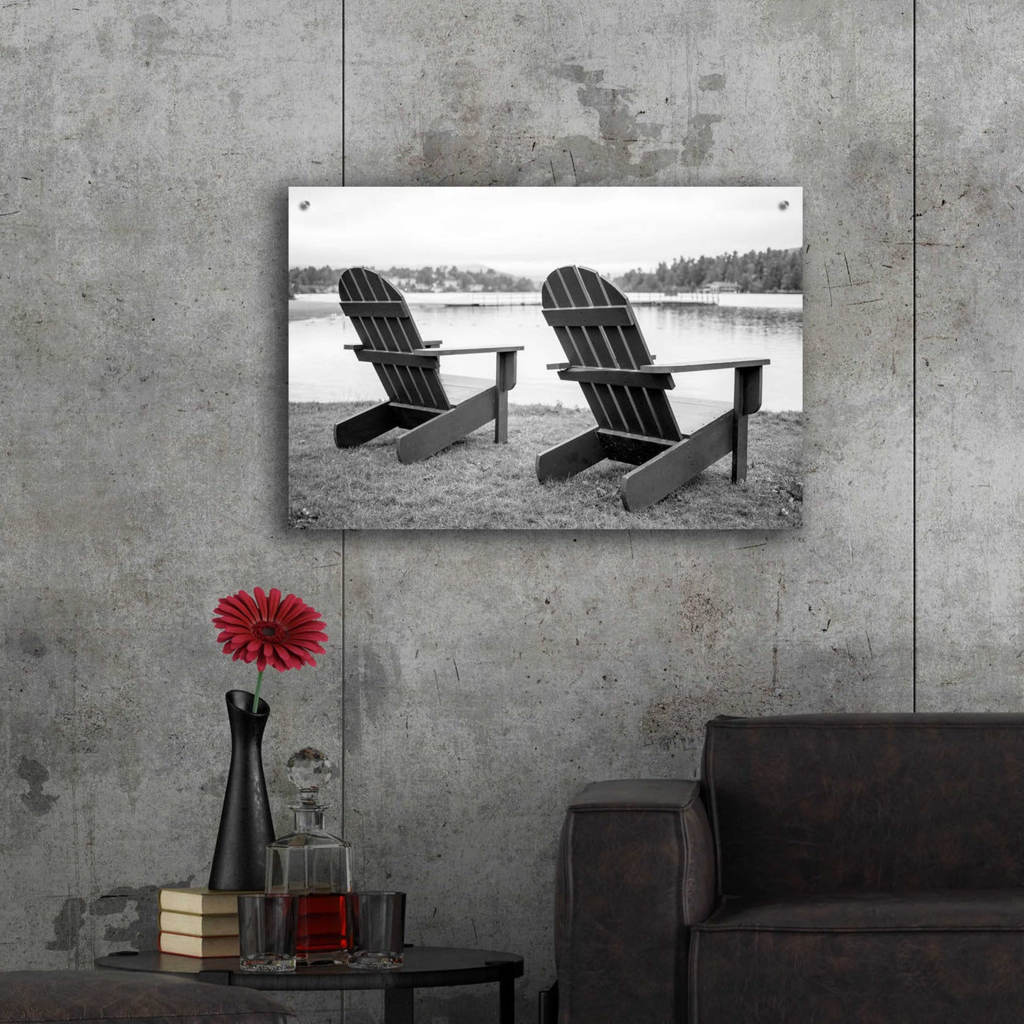 Epic Art 'Relaxing at the Lake' by Edward M. Fielding, Acrylic Glass Wall Art,36x24