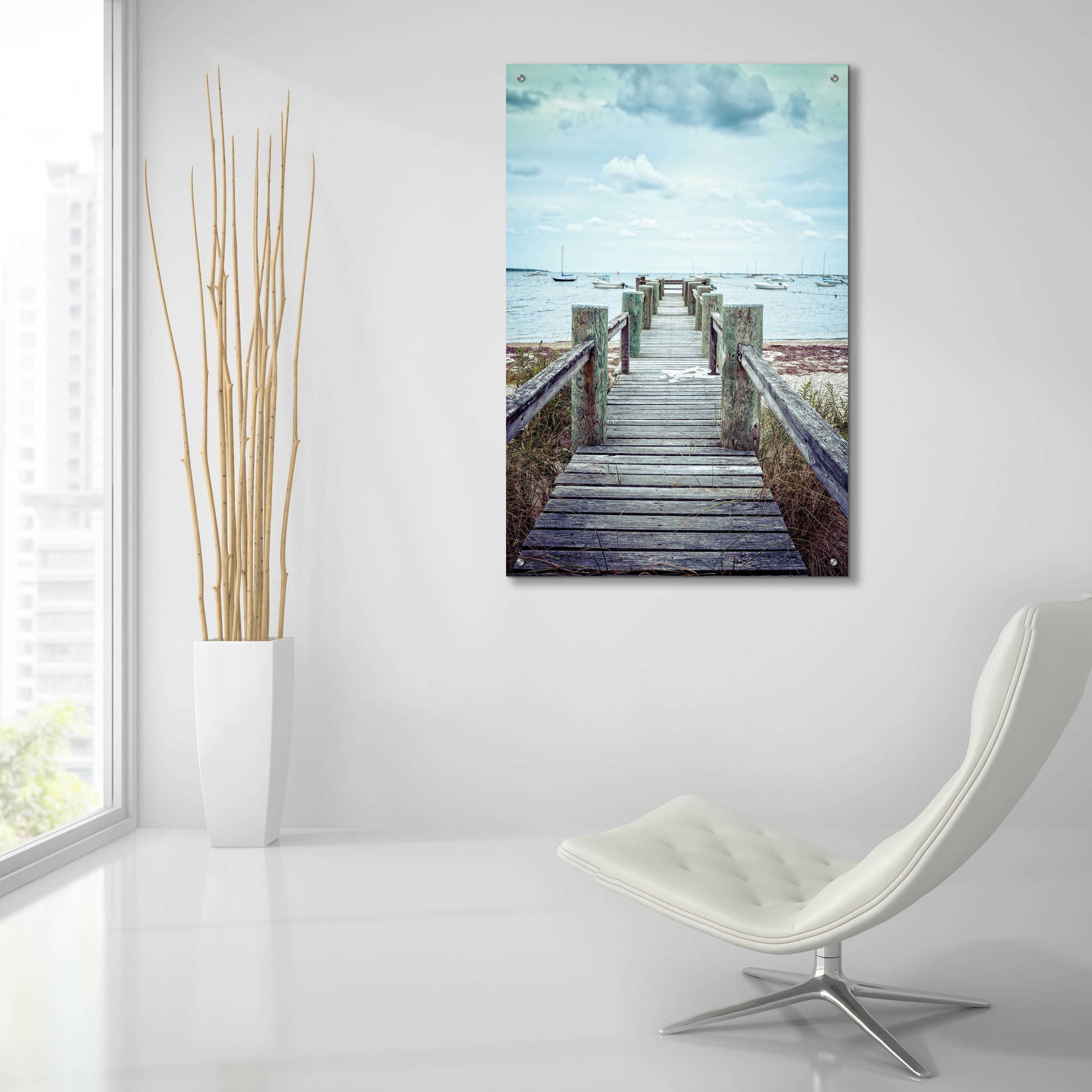 Epic Art 'Cape Cod' by Edward M. Fielding, Acrylic Glass Wall Art,24x36