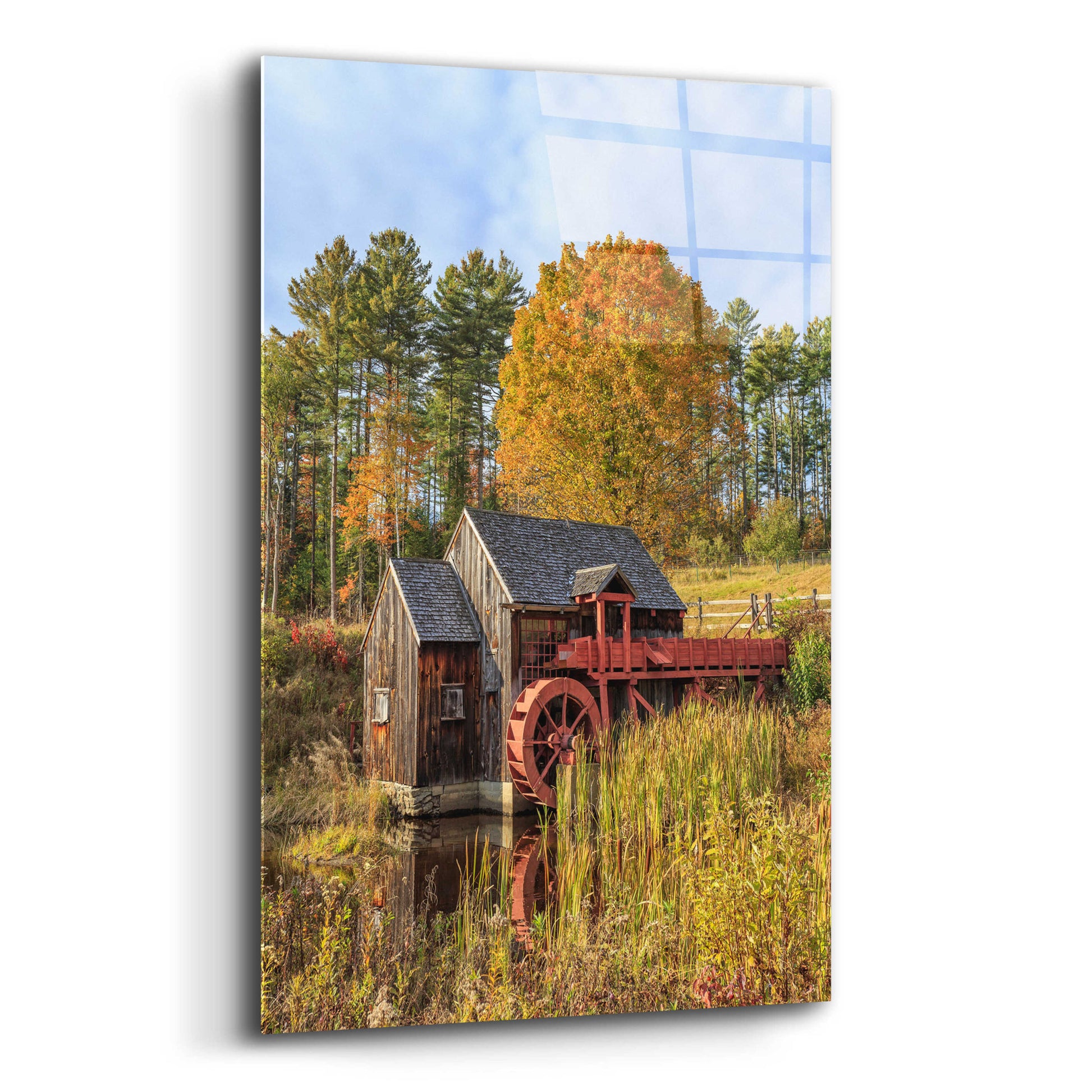 Epic Art 'Grist Mill' by Edward M. Fielding, Acrylic Glass Wall Art,12x16