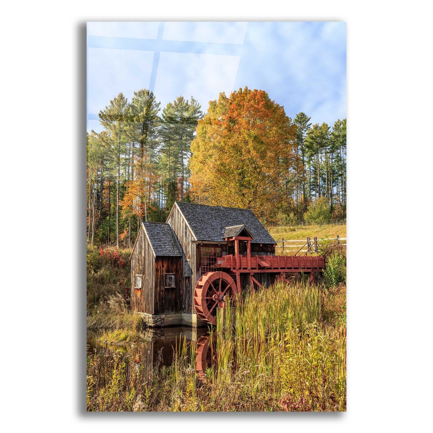 Epic Art 'Grist Mill' by Edward M. Fielding, Acrylic Glass Wall Art,12x16