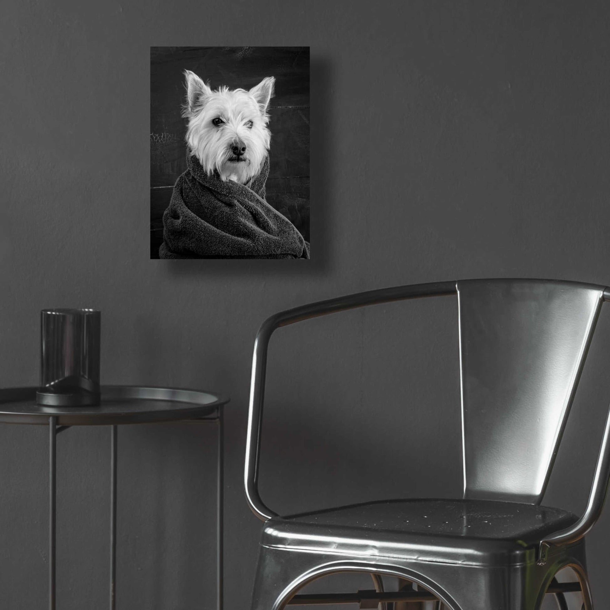 Epic Art 'Portrait of a Westy Dog' by Edward M. Fielding, Acrylic Glass Wall Art,12x16