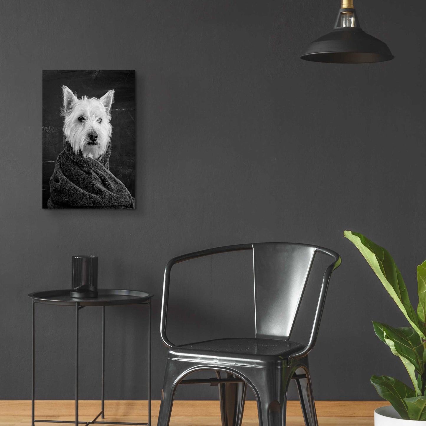 Epic Art 'Portrait of a Westy Dog' by Edward M. Fielding, Acrylic Glass Wall Art,16x24