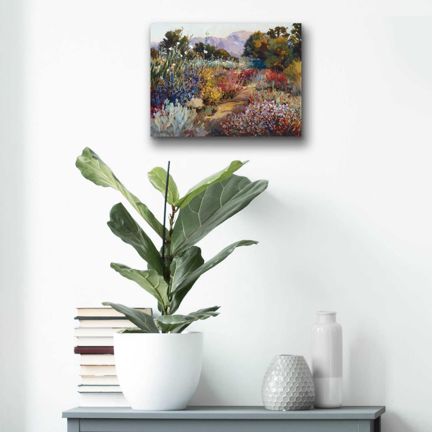 Epic Art 'Morning Bloom' by Ellie Freudenstein, Acrylic Glass Wall Art,16x12