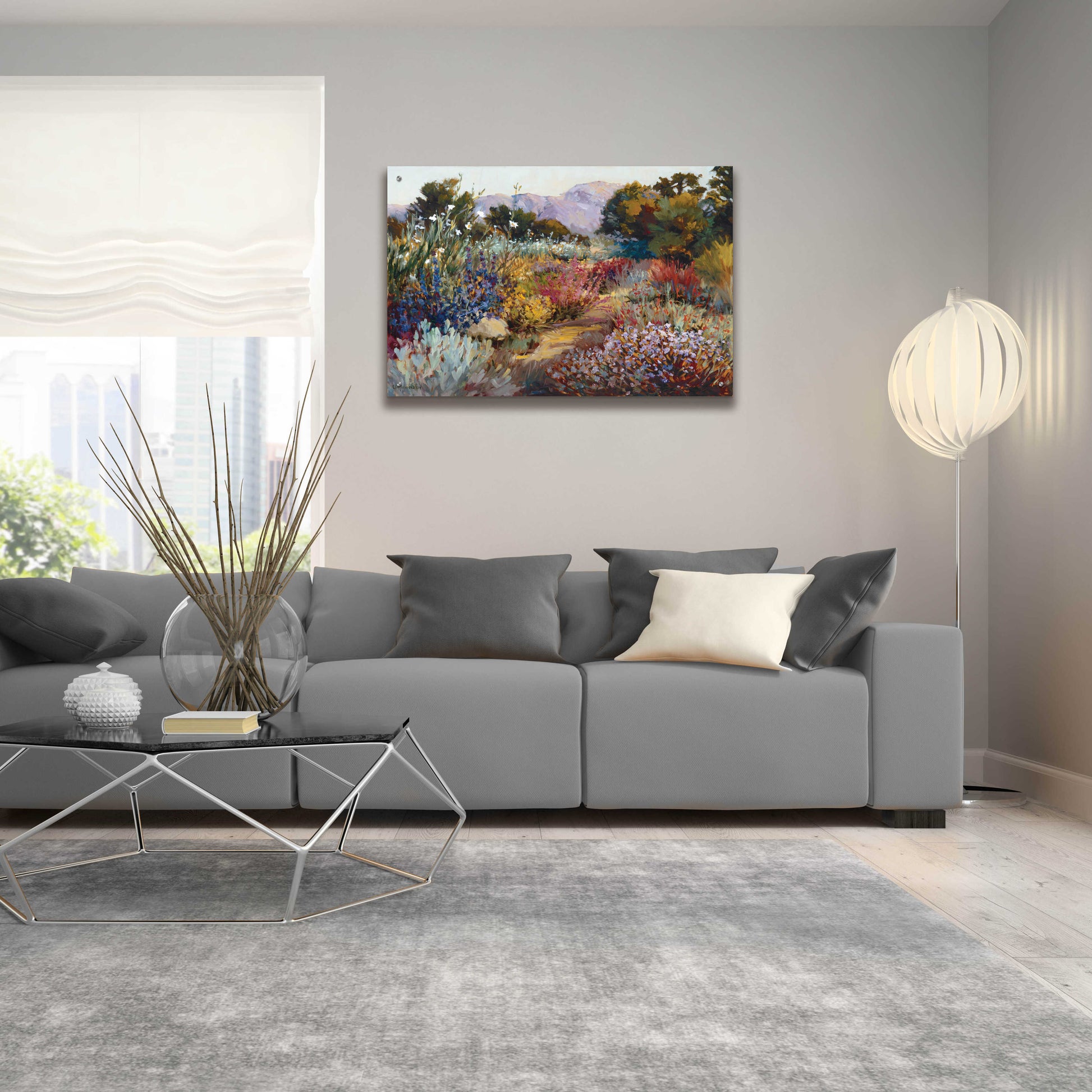 Epic Art 'Morning Bloom' by Ellie Freudenstein, Acrylic Glass Wall Art,36x24