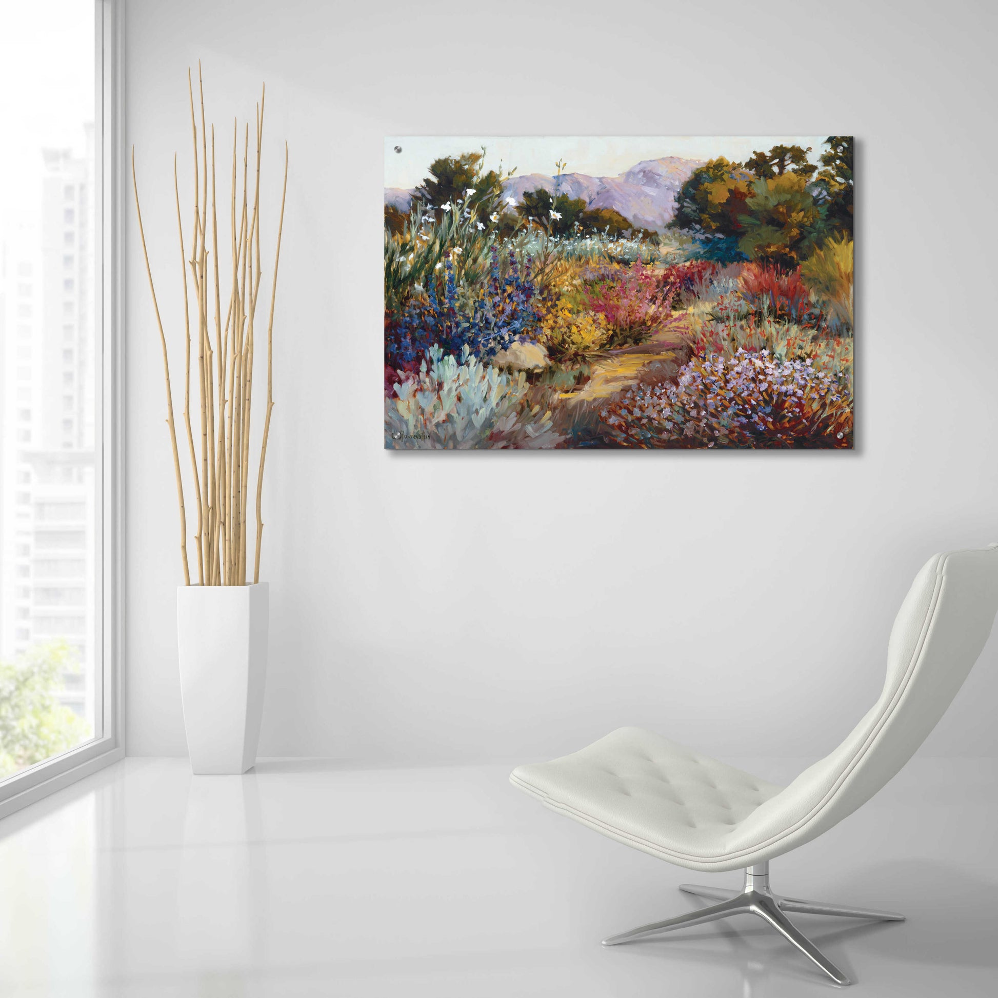 Epic Art 'Morning Bloom' by Ellie Freudenstein, Acrylic Glass Wall Art,36x24