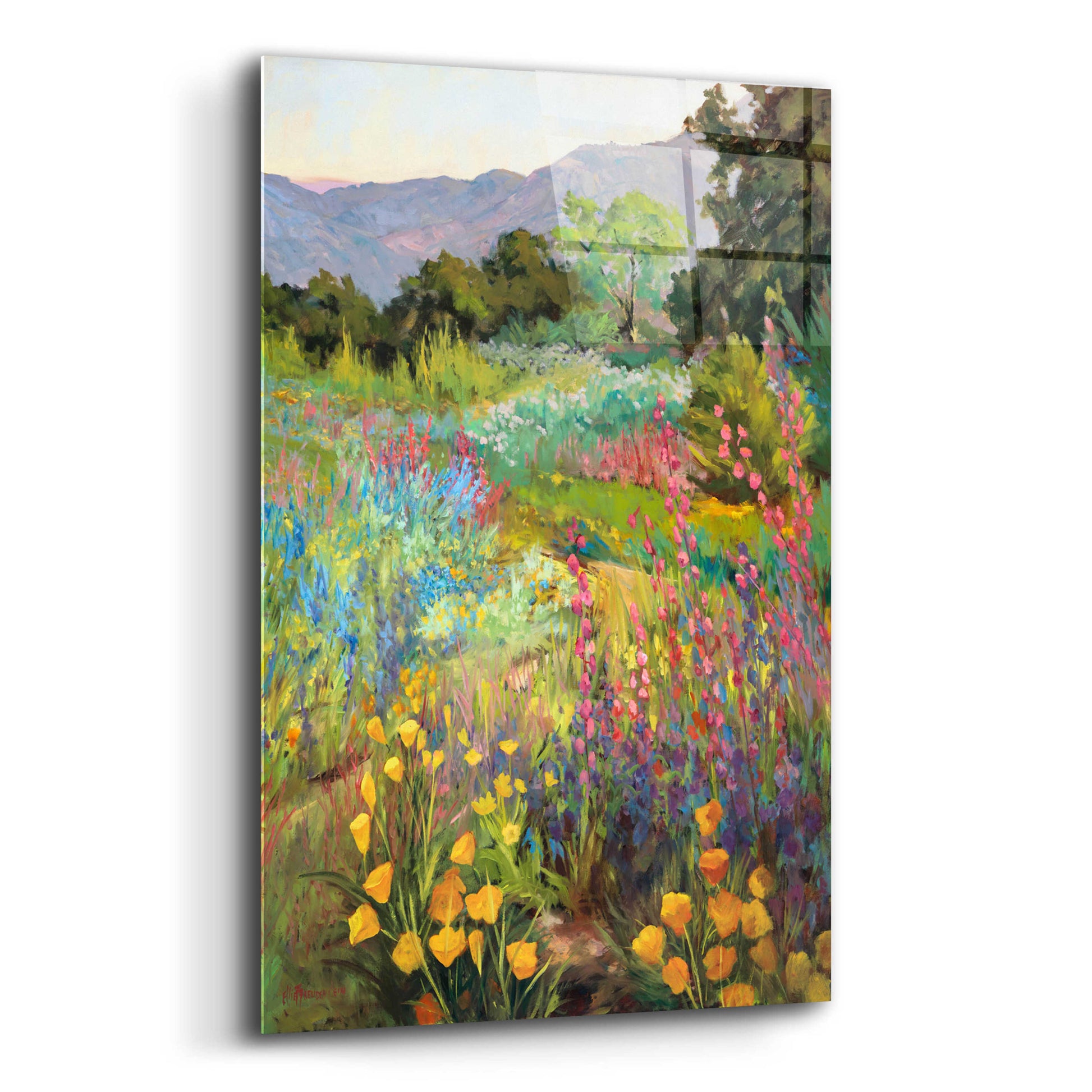 Epic Art 'Spring Days' by Ellie Freudenstein, Acrylic Glass Wall Art,12x16